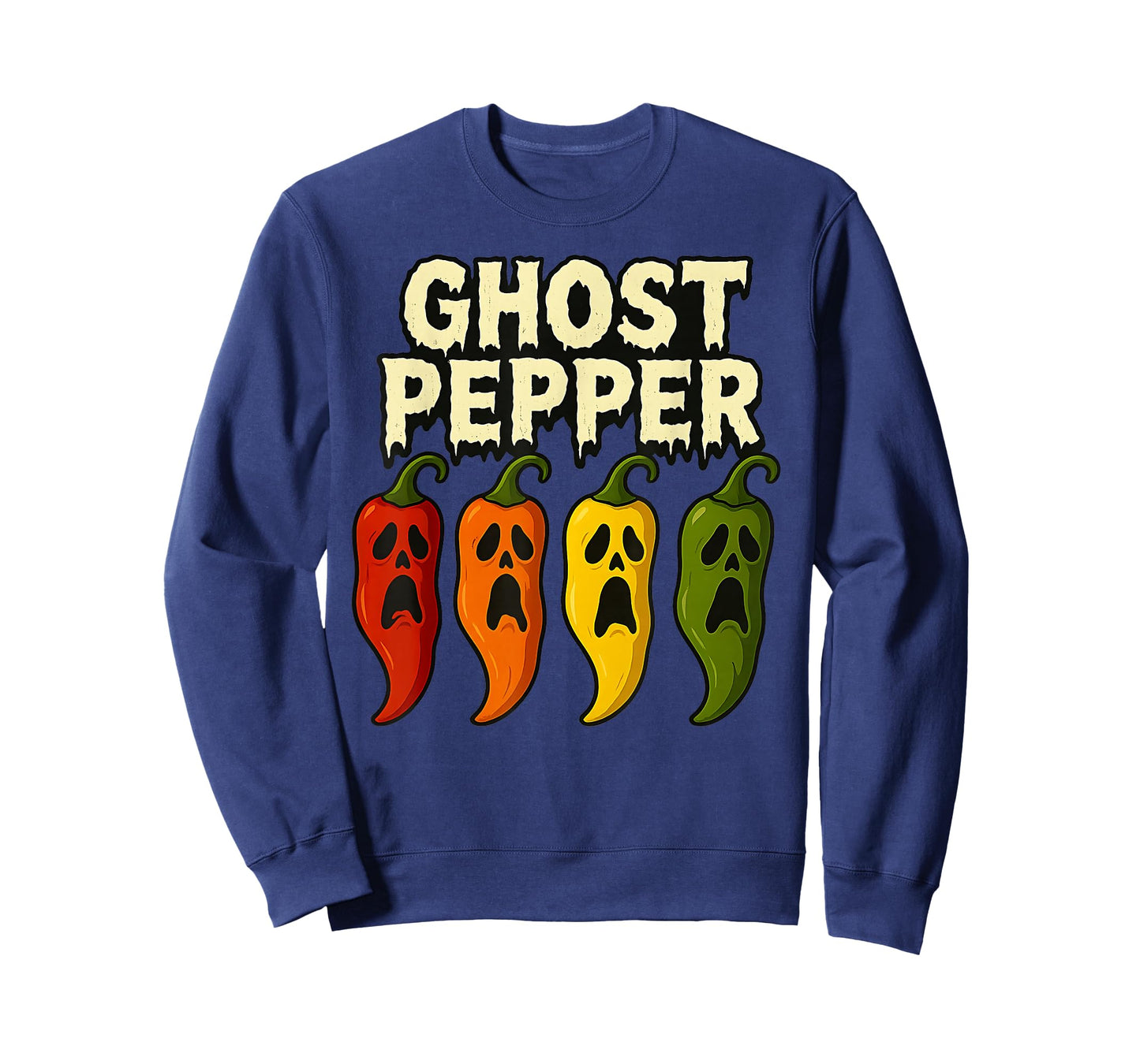 Ghost Pepper Chilli Spicy Hot Halloween Ghost Pepper T-Shirt