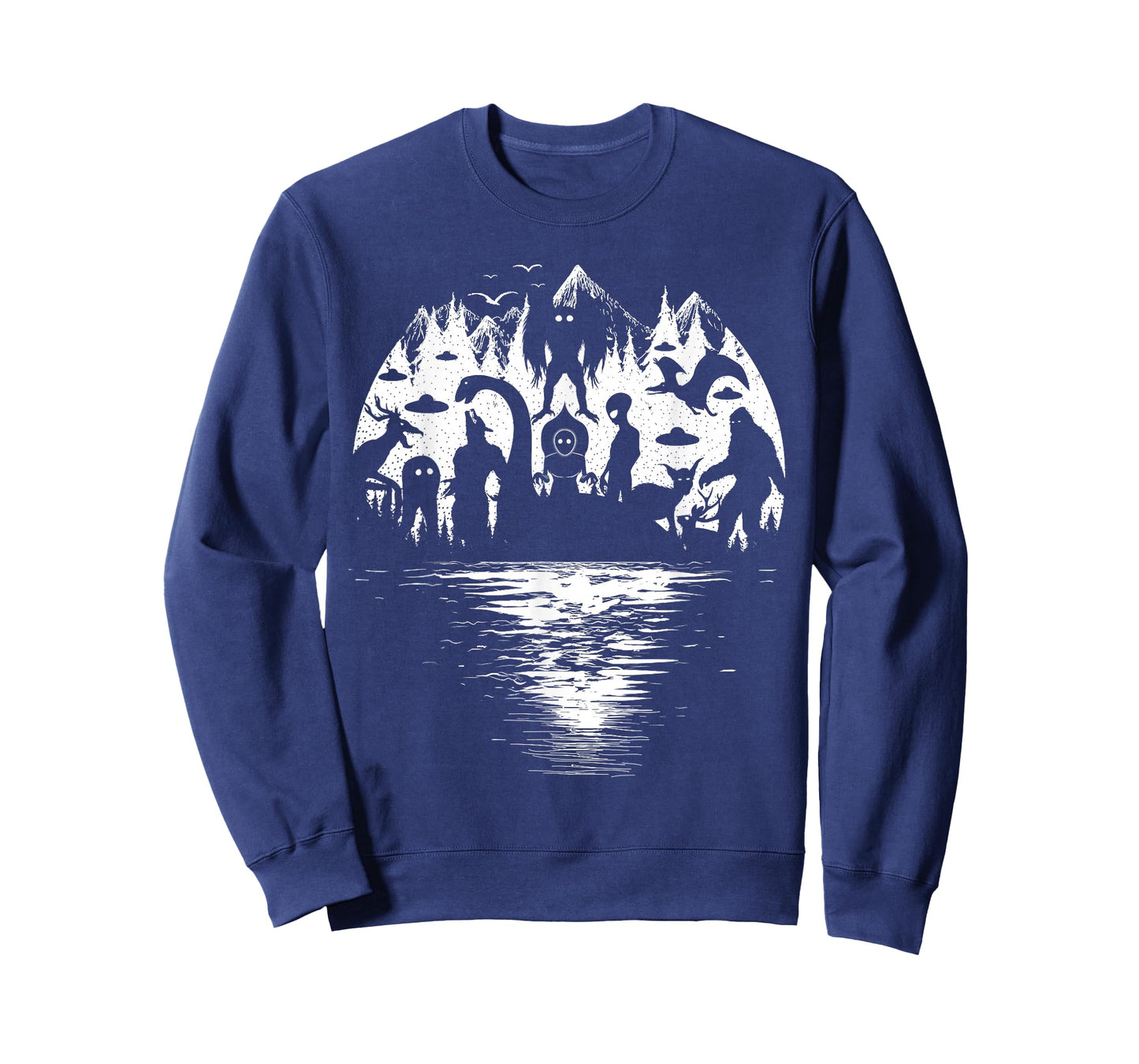 Bigfoot Loch Ness Mothman and Cryptid Monsters Cryptozoology T-Shirt