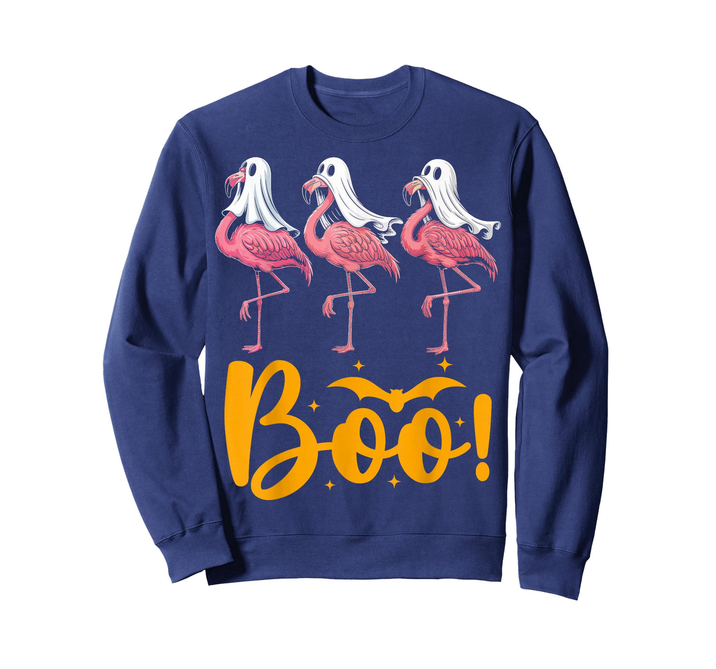Boo Flamingo Lover Spooky Ghost Trick or Treat Halloween T-Shirt