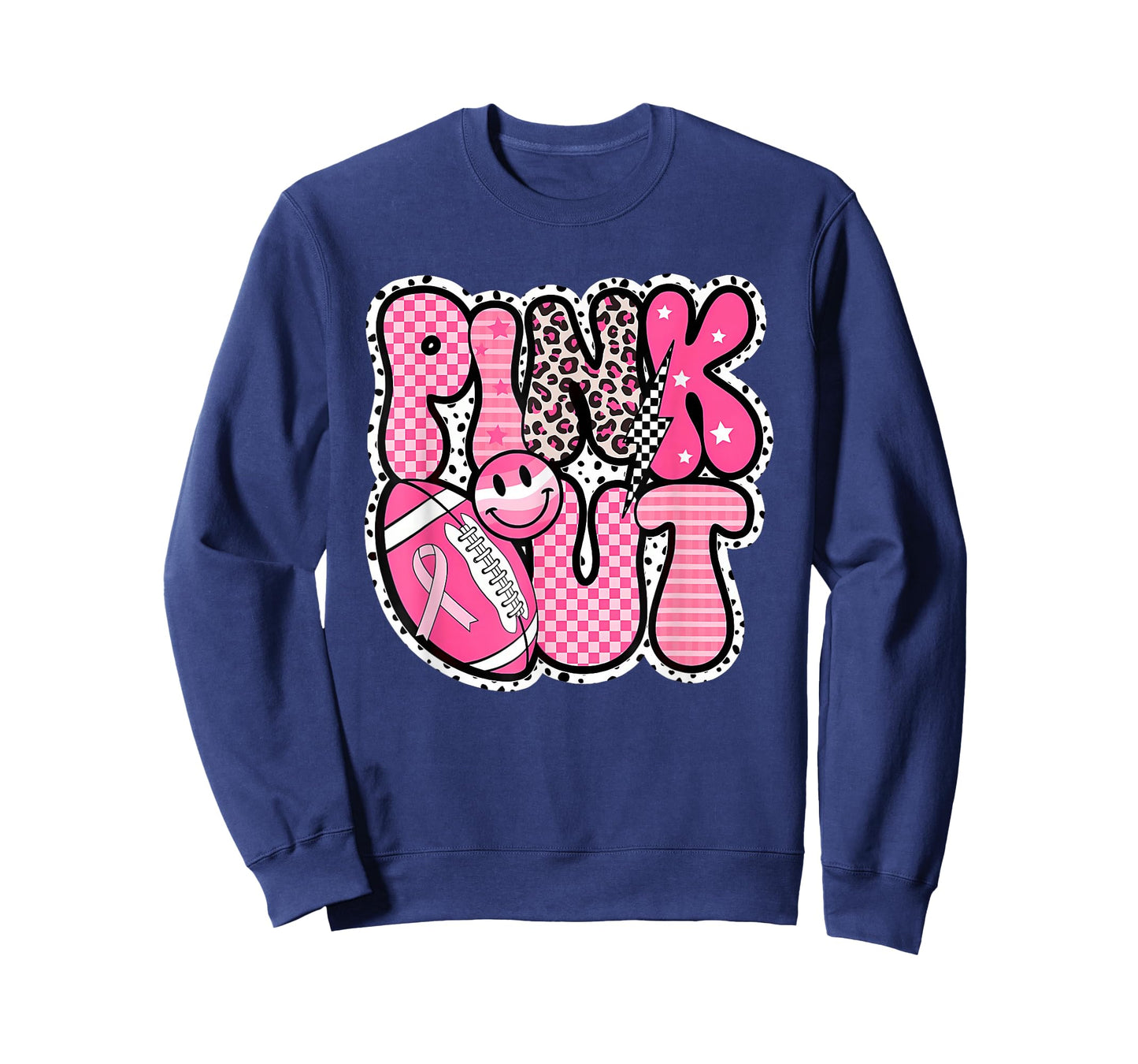 Pink Out Football Team Breast Cancer Awareness Month T-Shirt