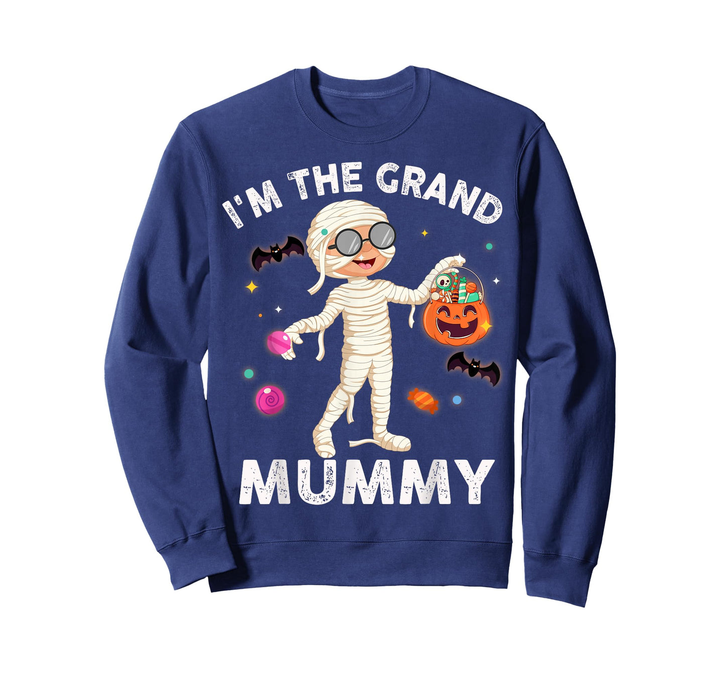 I'm The Grand Mummy Funny Grandma Halloween T-Shirt