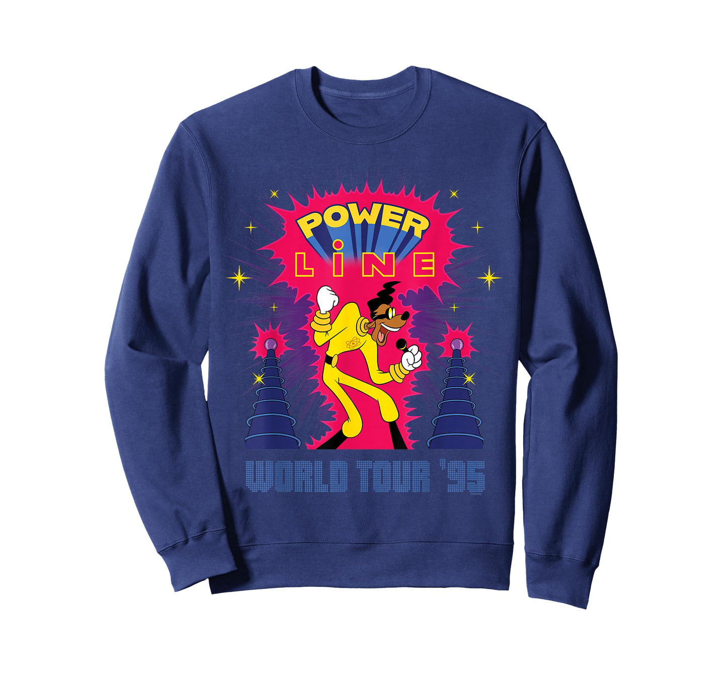 Disney A Goofy Movie Powerline World Tour '95 2-Sided Rock T-Shirt