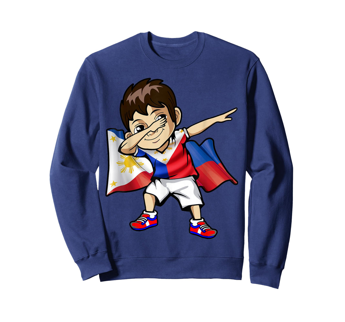 Dabbing Boy Philippine Flag Filipino Meme Jersey Dab T Shirt T-Shirt