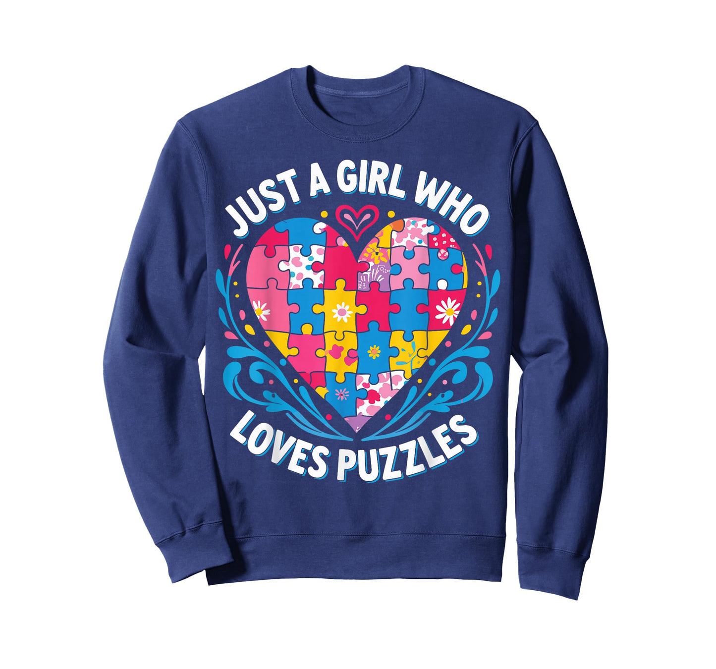 Just A Girl Who Loves Puzzles - Puzzle Piece Lover T-Shirt