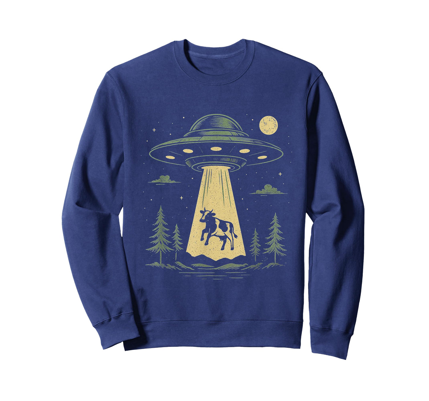 UFO Cow Abduction Design | Funny Alien Spaceship T-Shirt