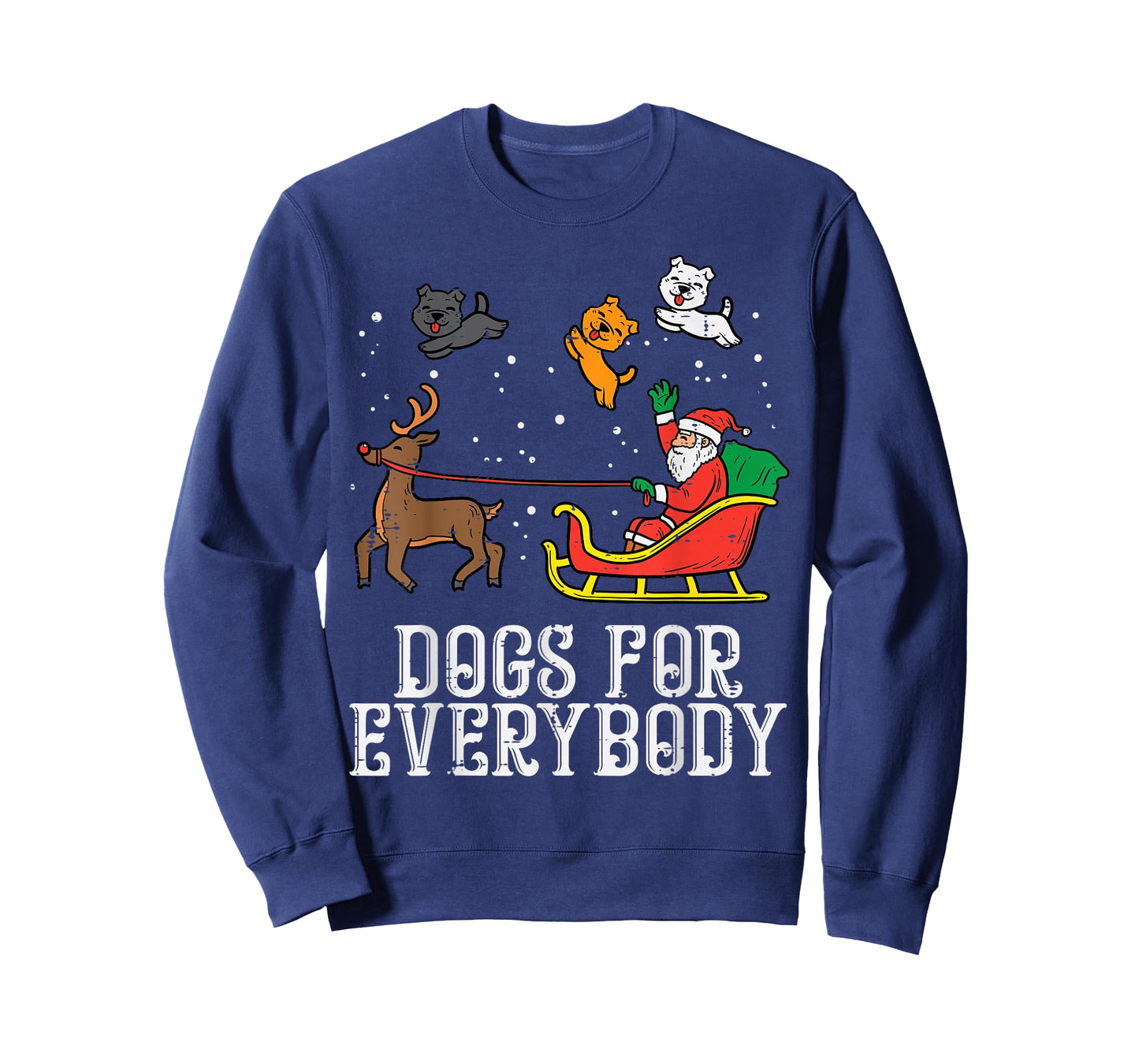 Dogs for Everybody Santa Funny Christmas Xmas T-Shirt