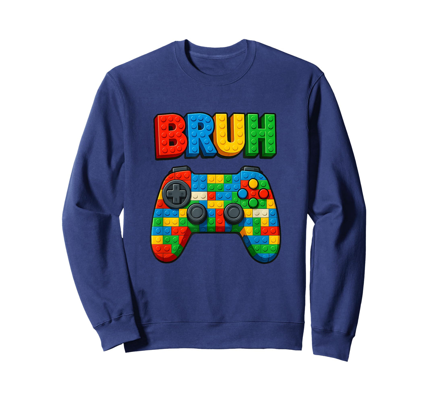 Play Building Blocks BRUH Saying Funny Gamer Boys Brick T-Shirt