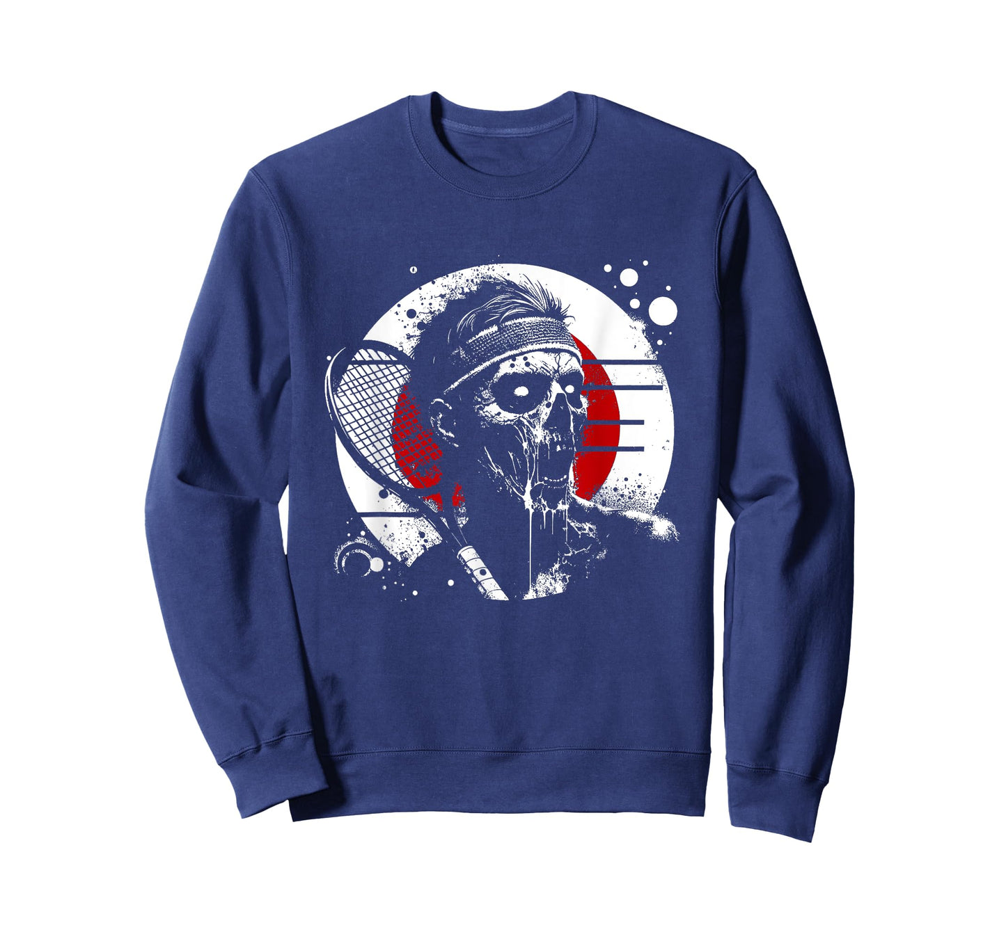 Male Zombie Tennis Player - Creepy Tennis Halloween Lover T-Shirt