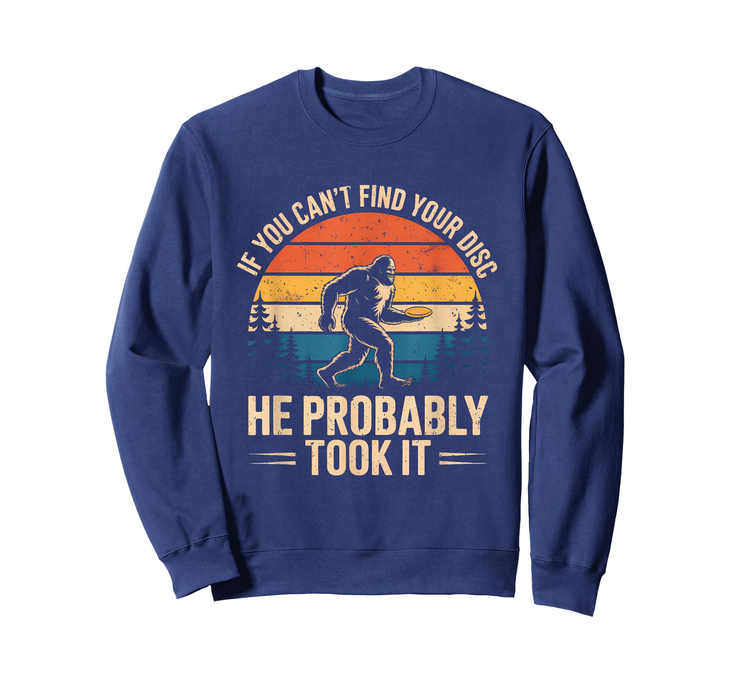 Bigfoot Funny Disc Golf Sasquatch Frisbee Men Women T-Shirt