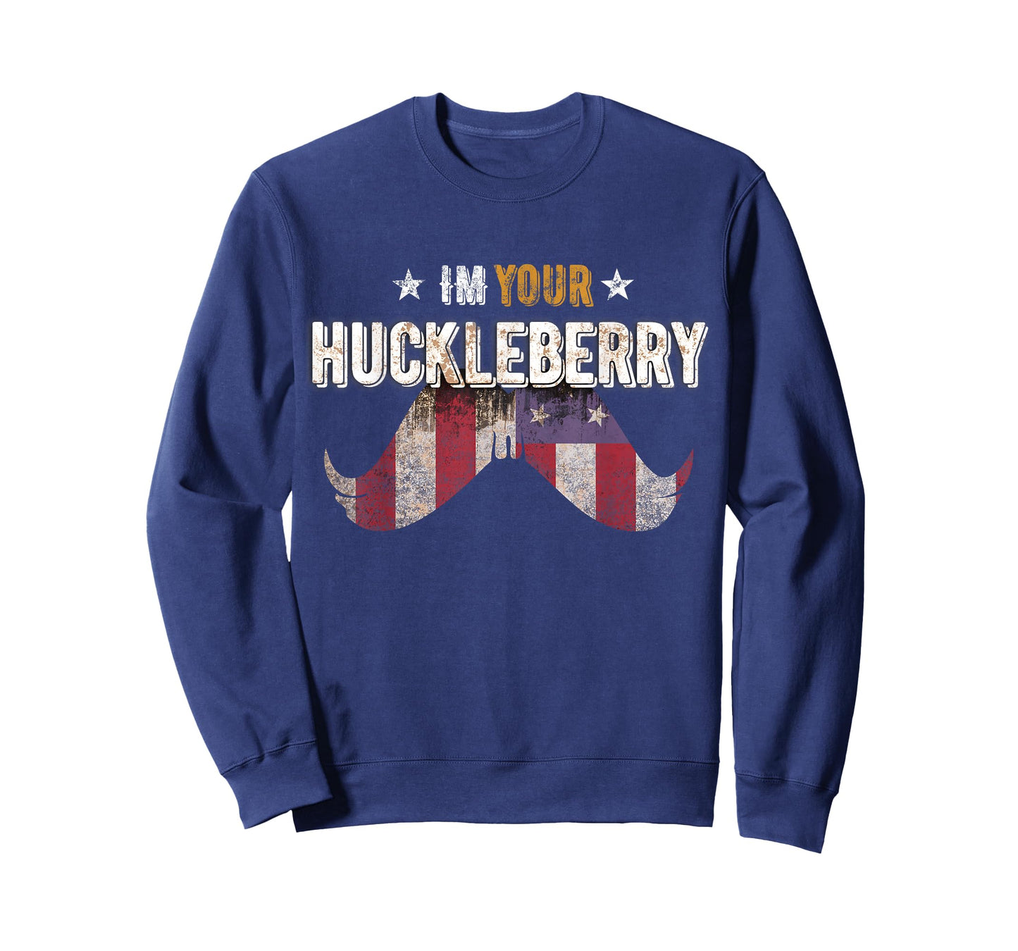 Im Your Huckleberry Vintage Retro Usa Mustache Movie Quote T-Shirt