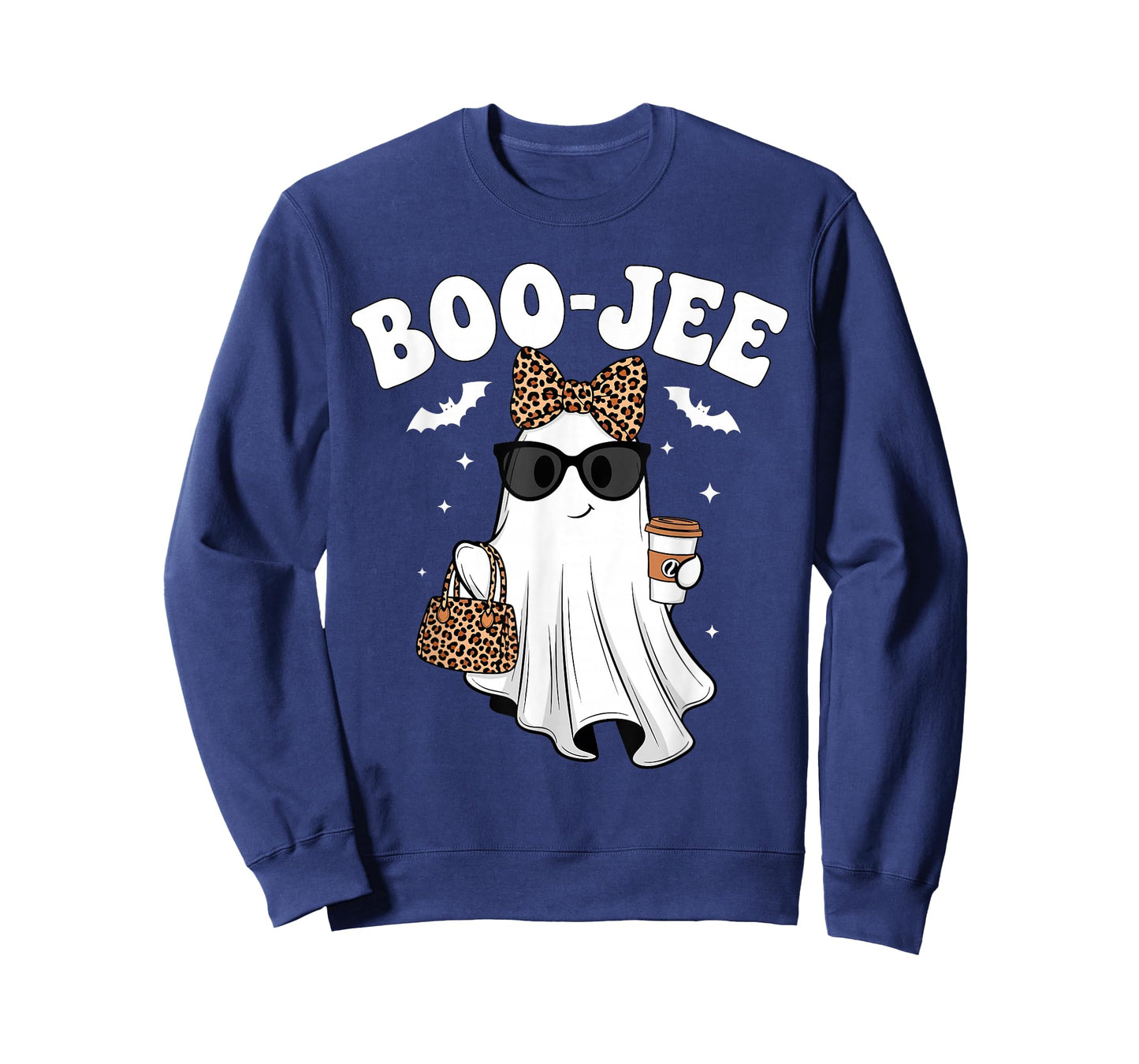Boo JEE Boujee Pink Ghost Halloween October Vibes T-Shirt