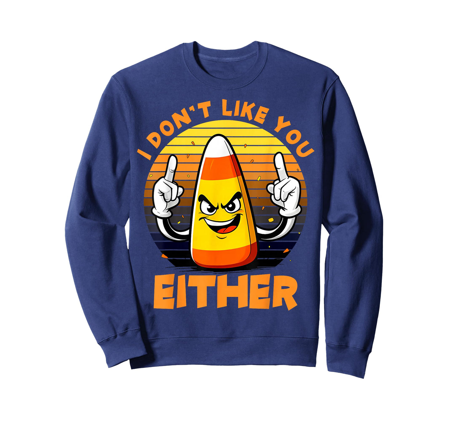 Halloween Costume Team Candy Corn I Don't Like You Either T-Shirt