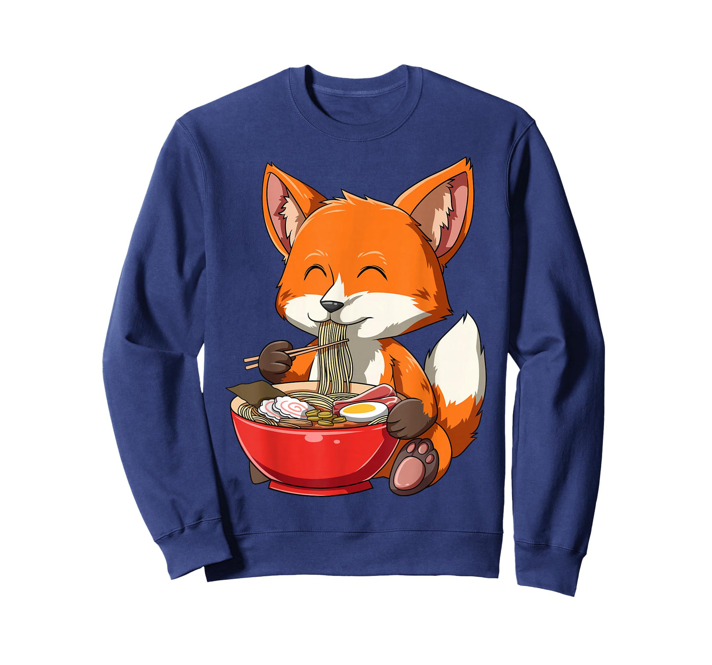 Fox Eating Ramen Ramen Noodle Lovers Fox Themed Gift T-Shirt