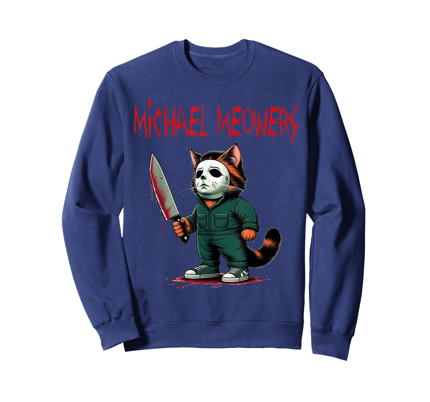 Michael Meowers Halloween Costume Funny Scary Cat T-Shirt