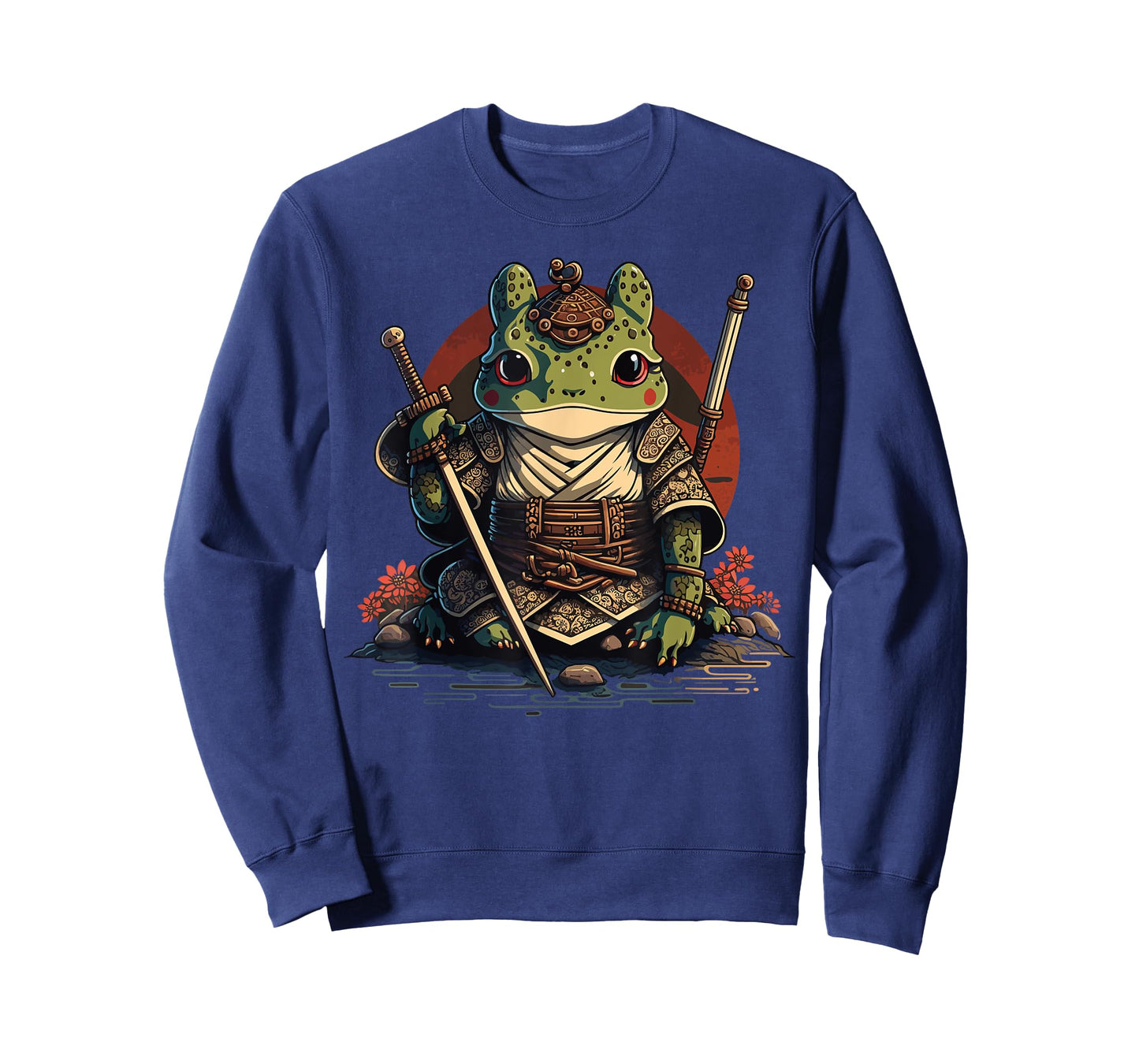 Samurai Frog Warrior Japanese Ninja Frog Kawaii T-Shirt
