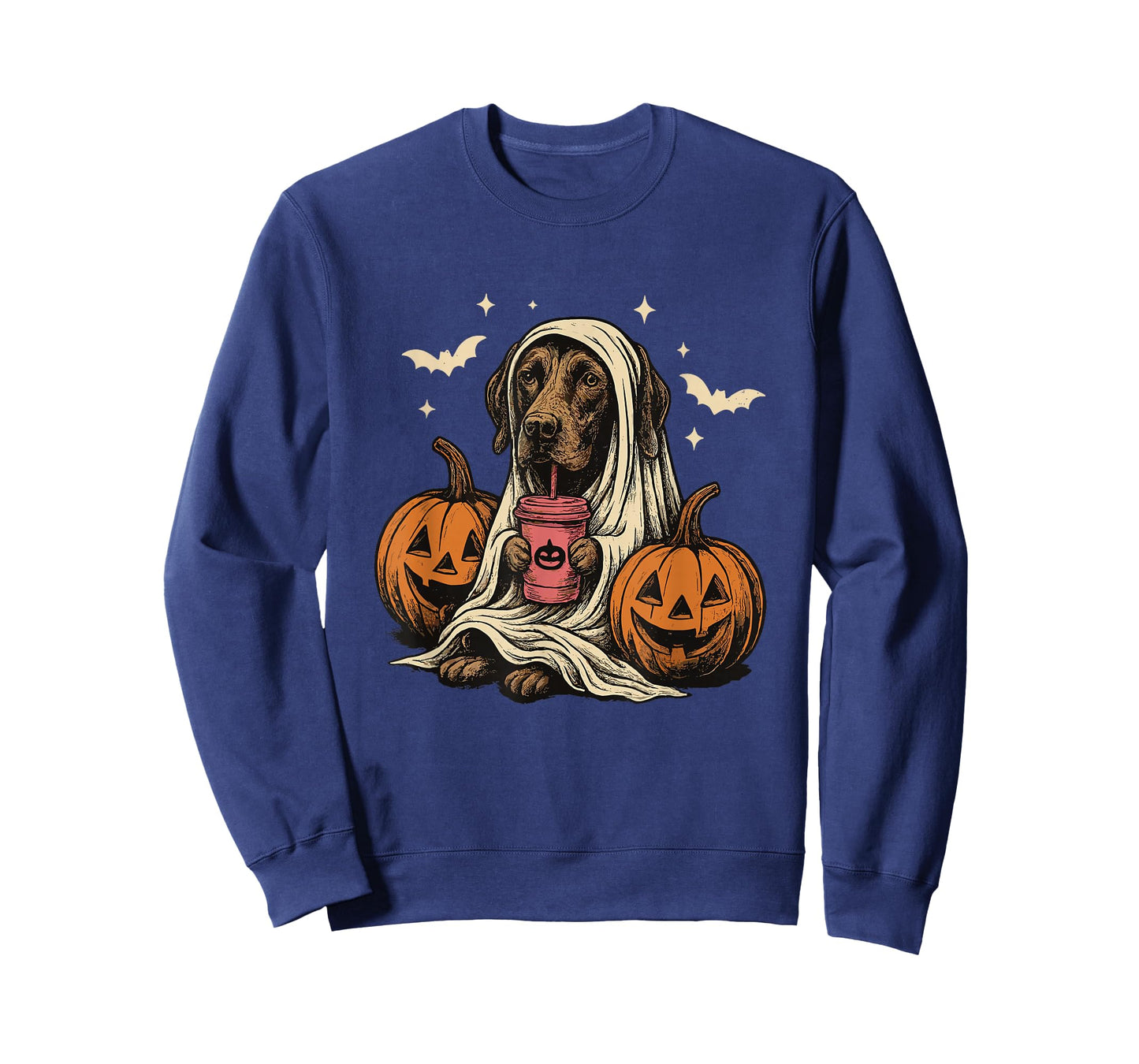 Ghost German Shorthaired Pointer Halloween Fall GSP Dog Mom T-Shirt