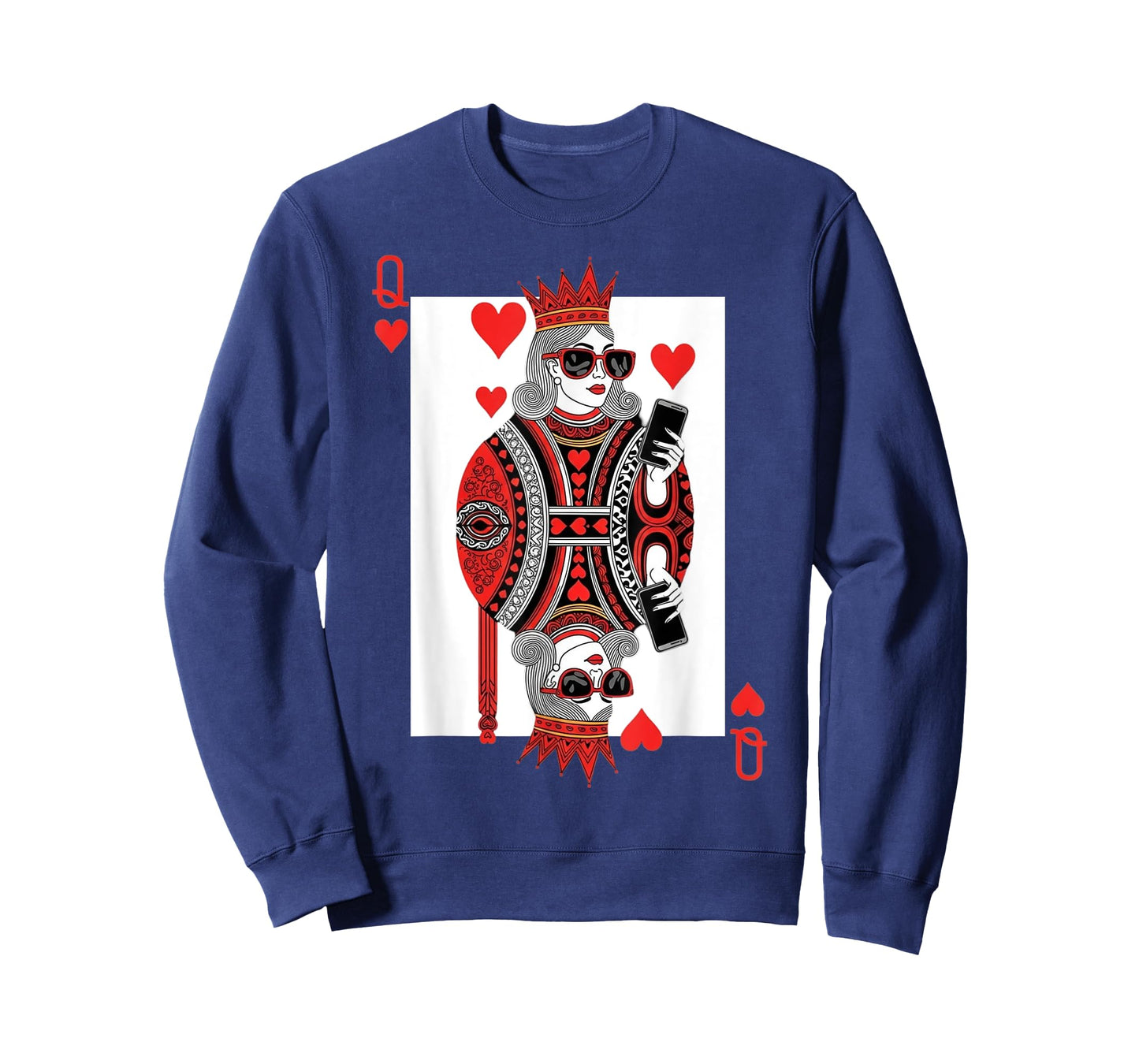 Classic Black Queen of Hearts Playing Card Poker Queen T-Shirt