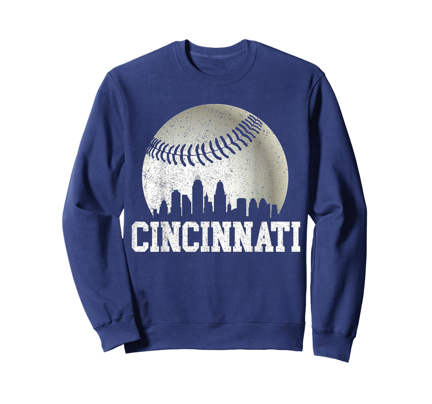 Cincinnati Vintage Baseball Distressed Gameday Retro T-Shirt