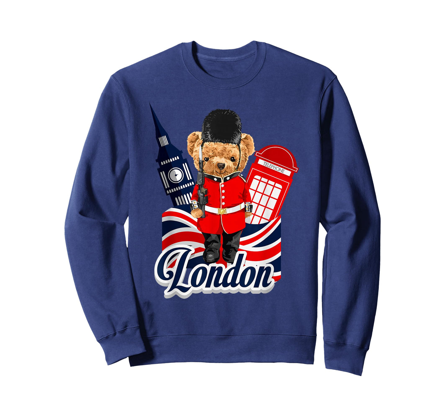 London Teddy Bear Queen Guard Illustration Graphic Anime T-Shirt