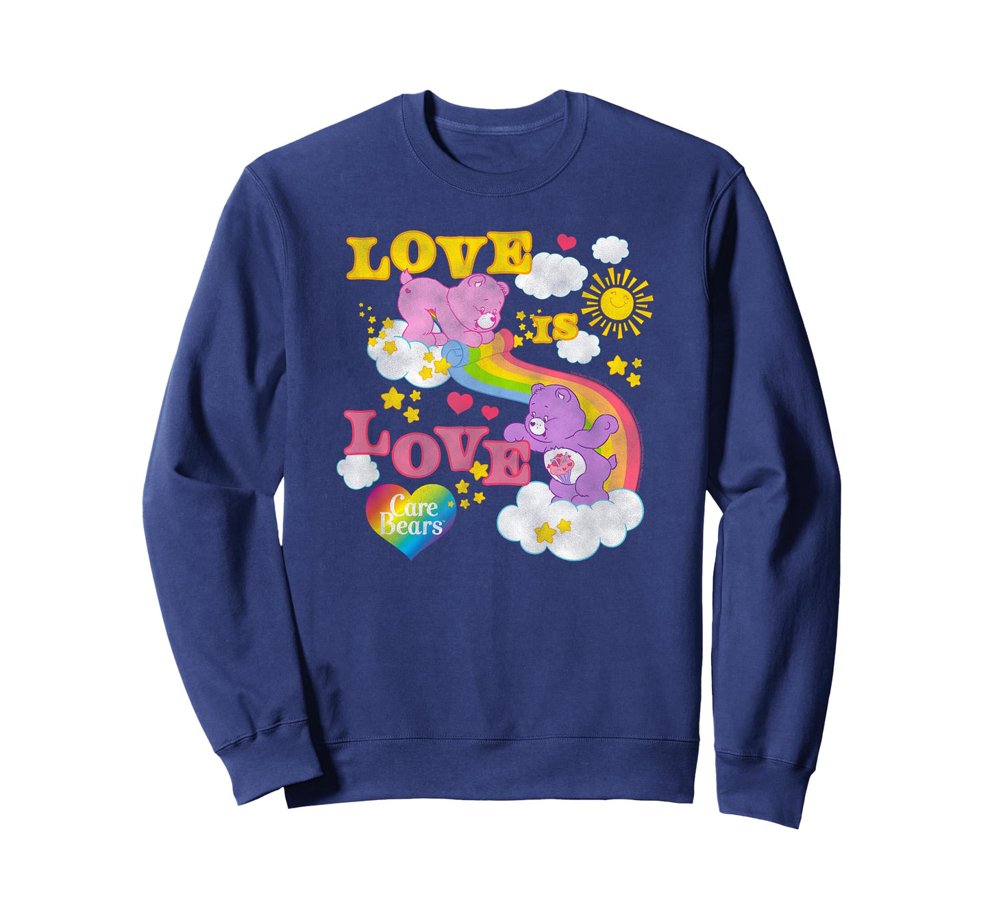 Care Bears Love is Love Rainbow Pride Retro Cartoon T-Shirt