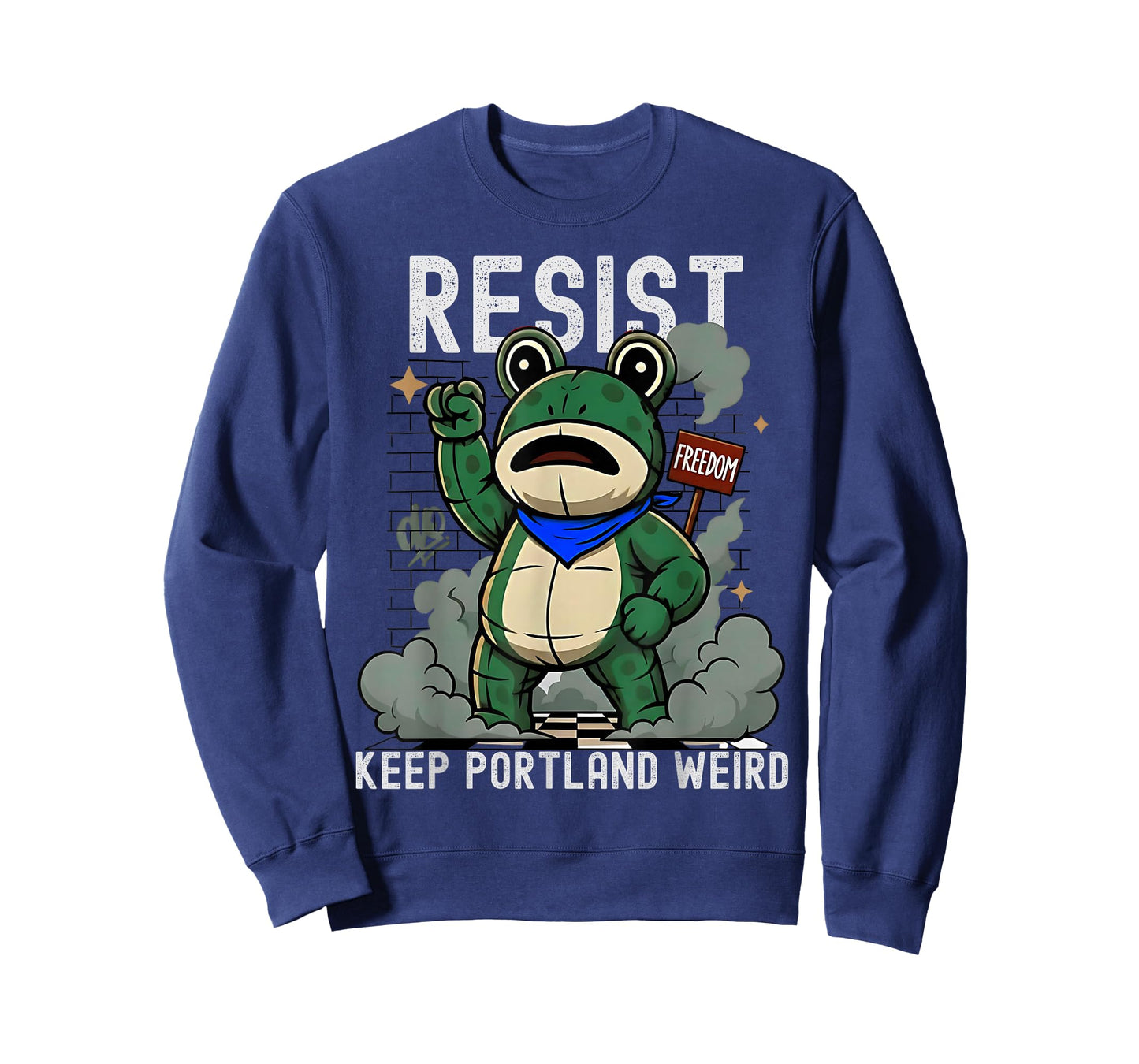 Portland 2025 Resist Portland Frog No Kings Protest Funny T-Shirt