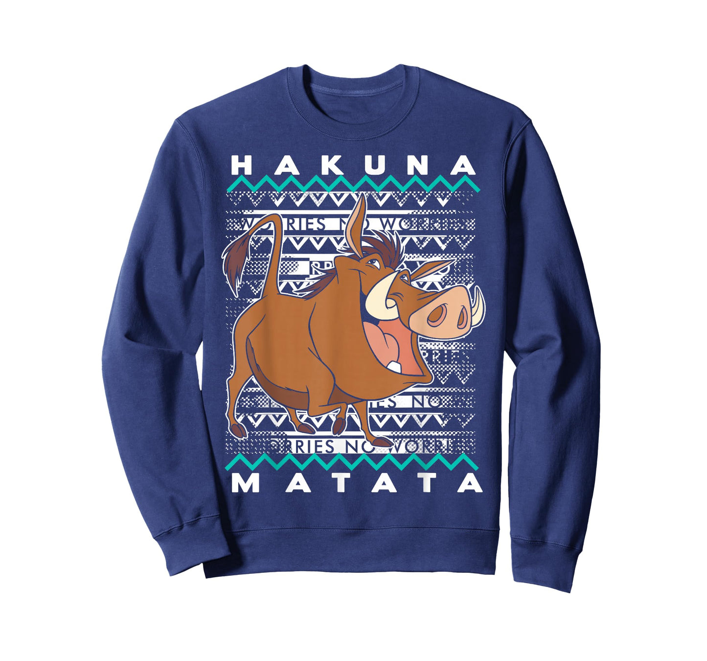 Disney Lion King Pumba Ugly Christmas Graphic T-Shirt T-Shirt