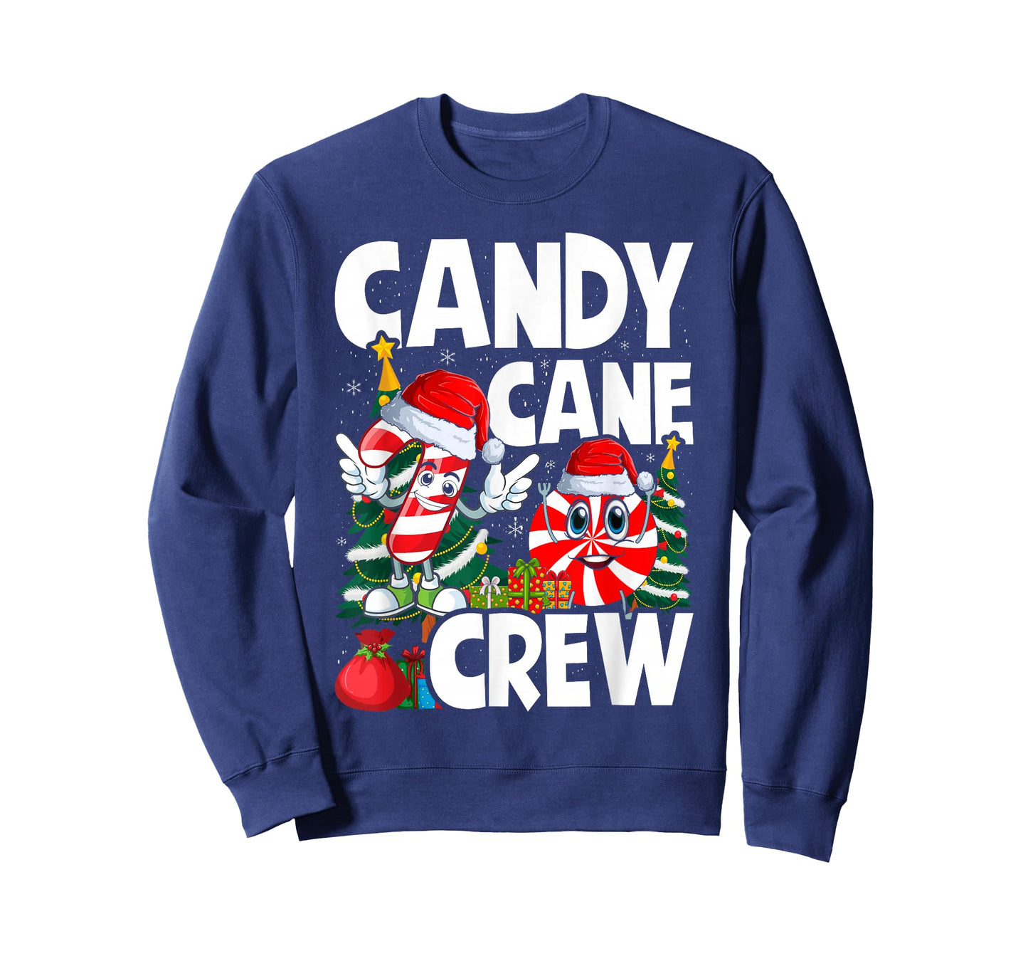 Candy Cane Crew Christmas Xmas Love Candy Boys Girls Kids T-Shirt
