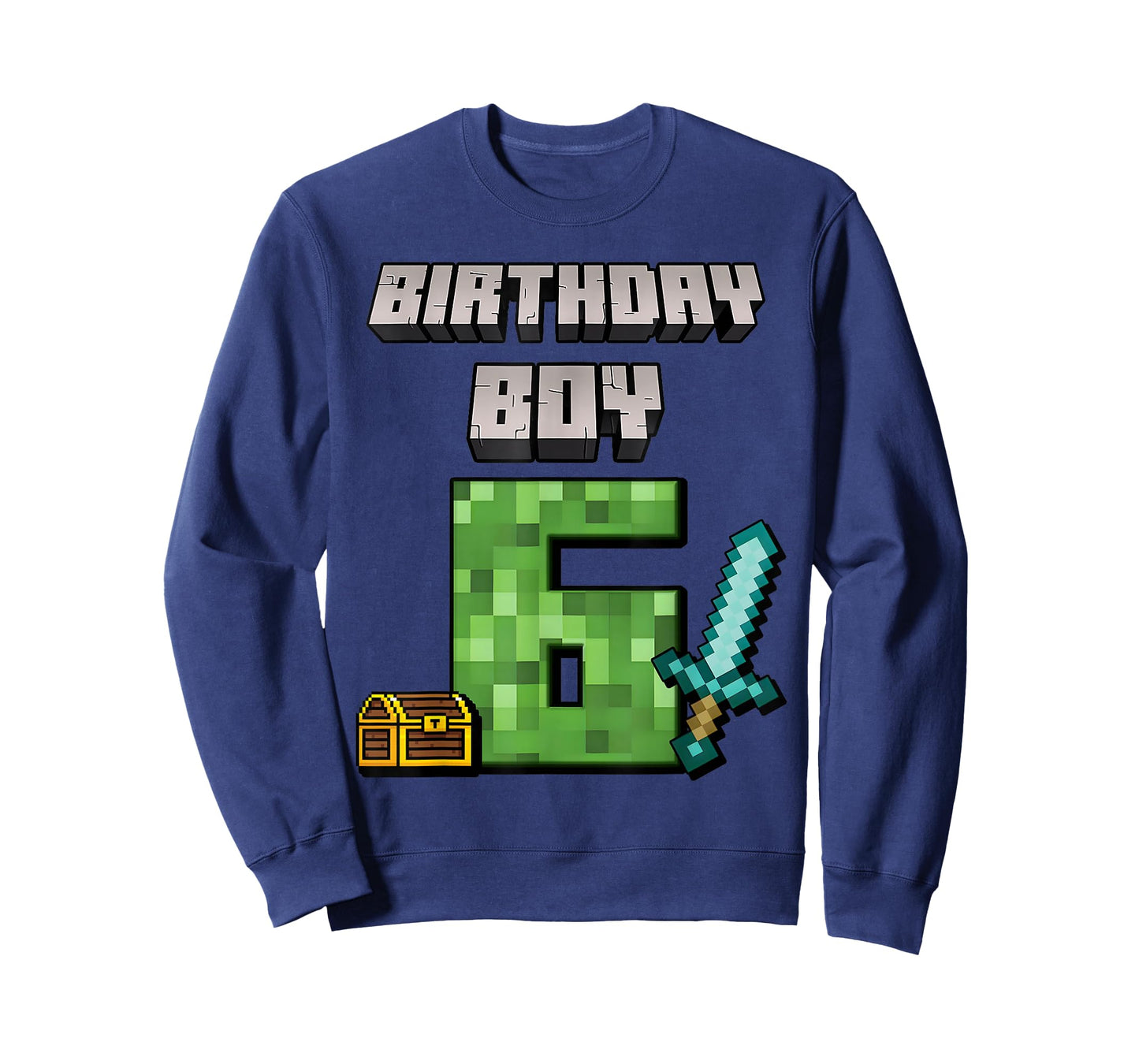 Birthday Boy 6th Birthday I'm 6 Year Old Gamer Pixel T-Shirt