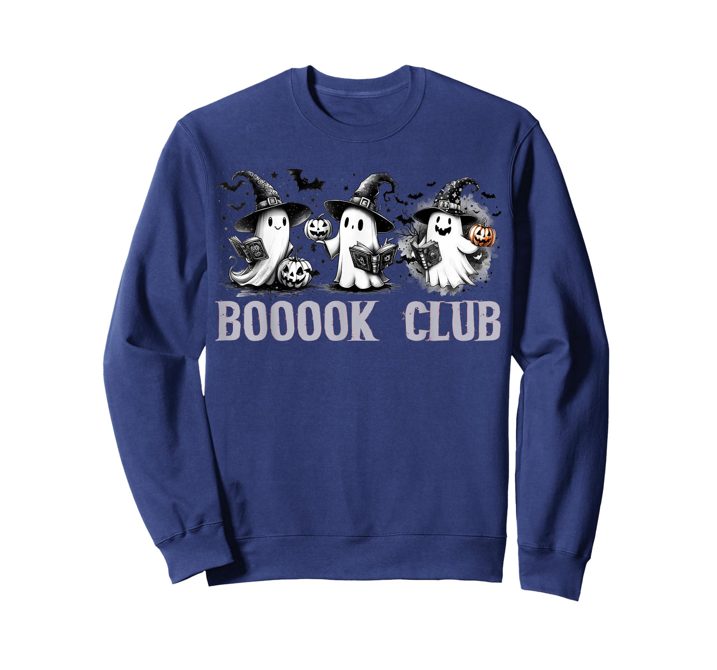 Boo Ghost Books Book Club Halloween Women School Teacher T-Shirt