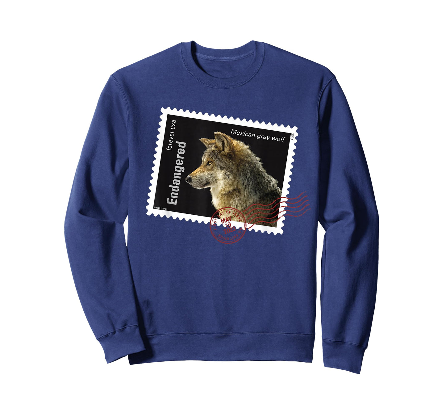 USPS Endangered Species Mexican Gray Wolf Postmark T-Shirt