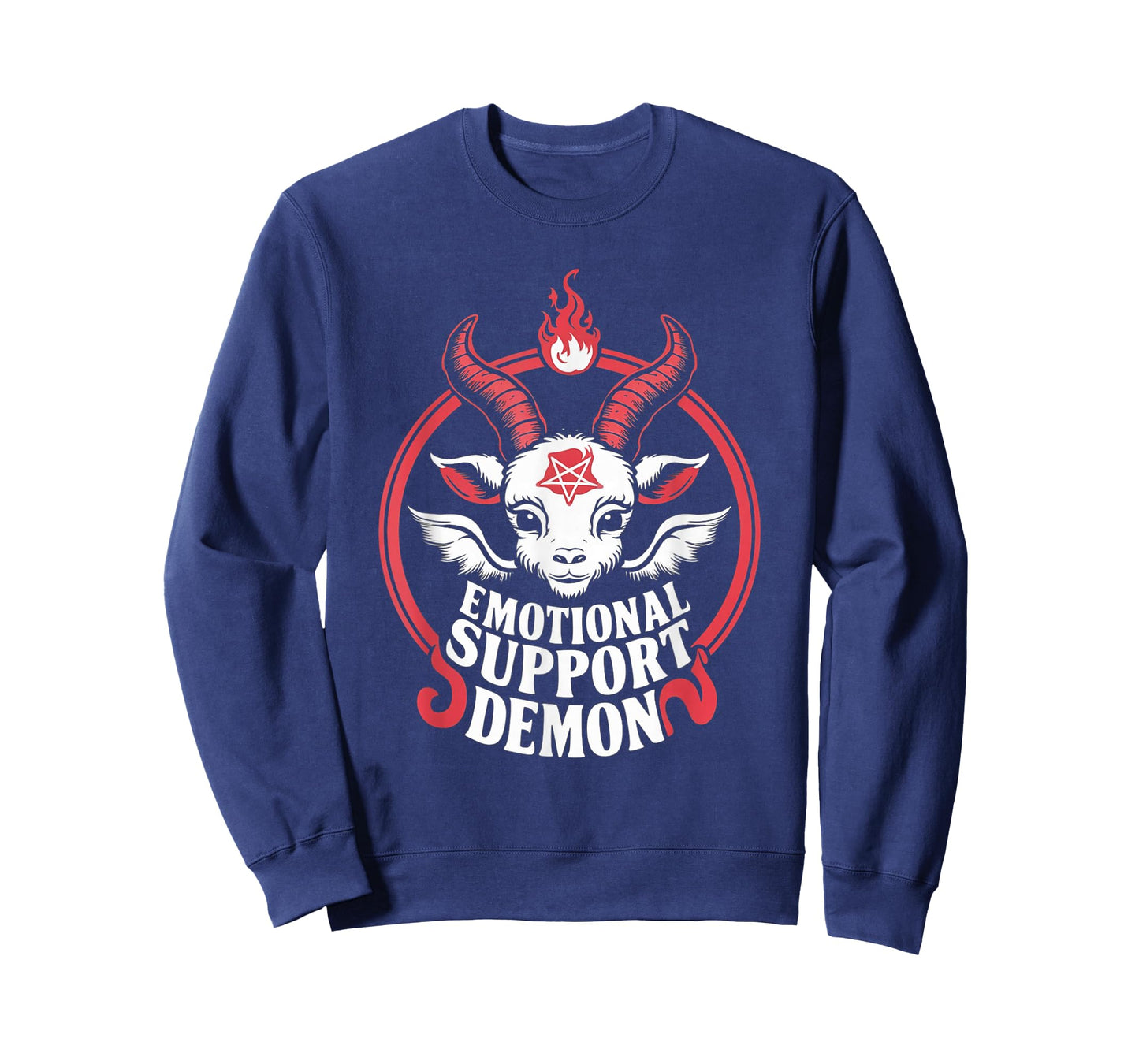 Funny Emotional Support Demon Kawaii Baphomet Goth T-Shirt