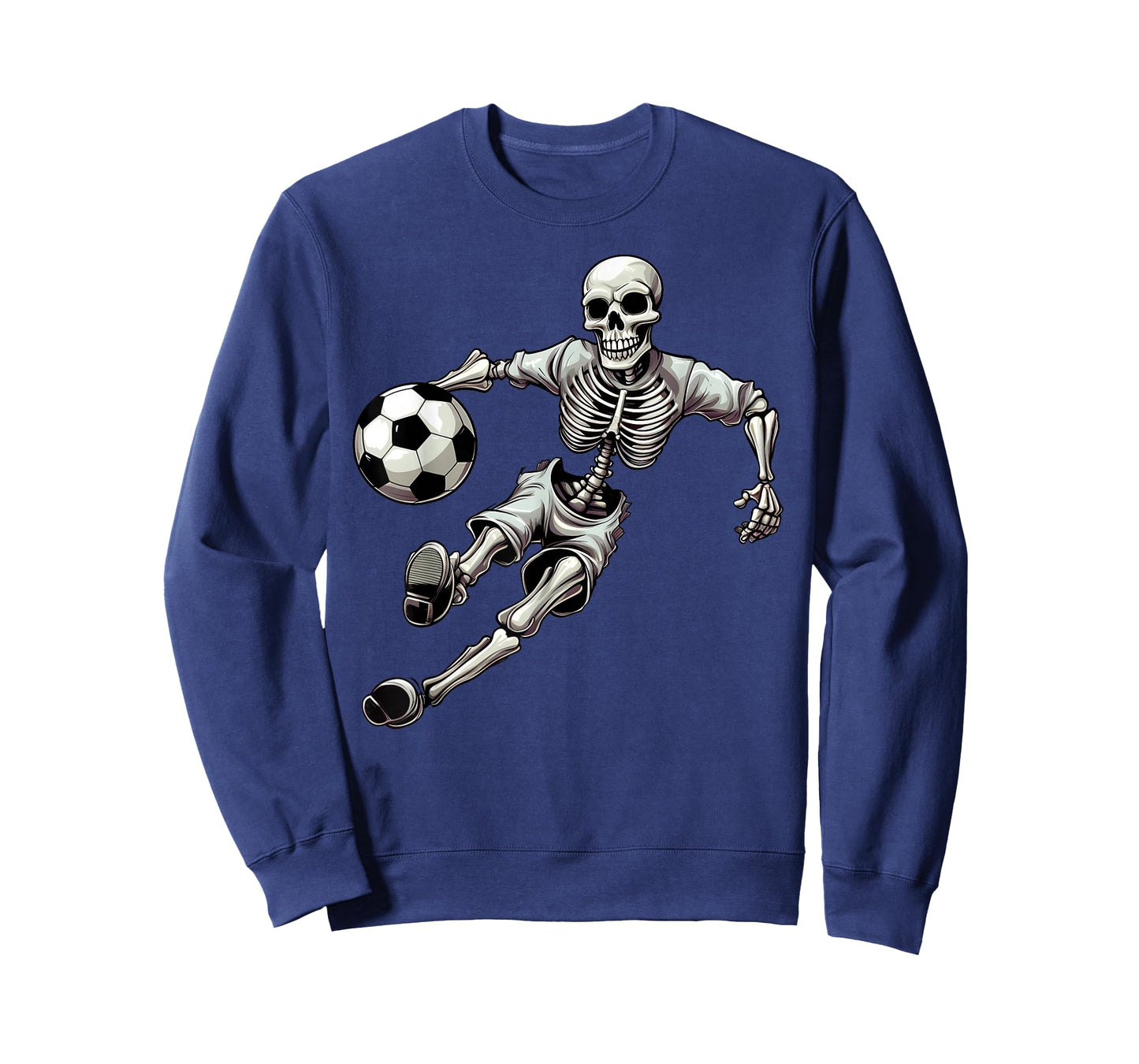 Soccer Skeleton Playing Soccer Halloween Skull Lover T-Shirt