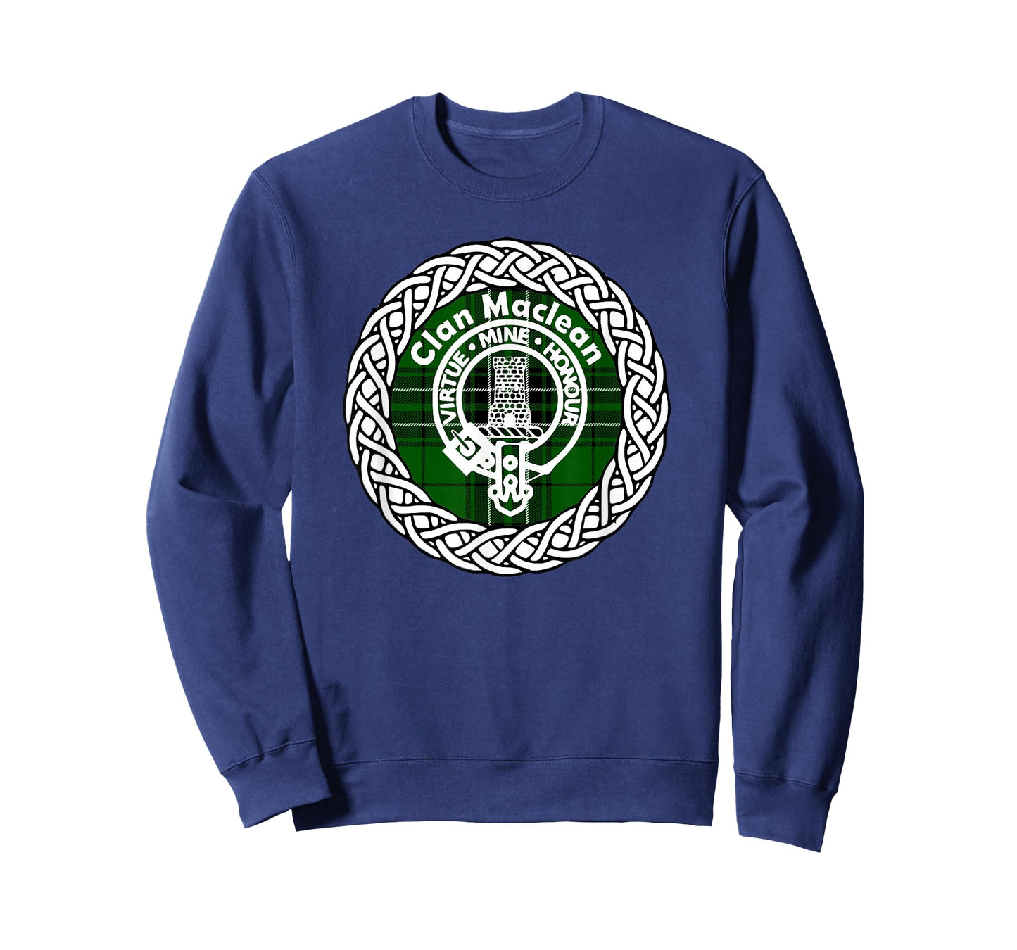 Maclean surname Scottish clan tartan crest badge t-shirt T-Shirt