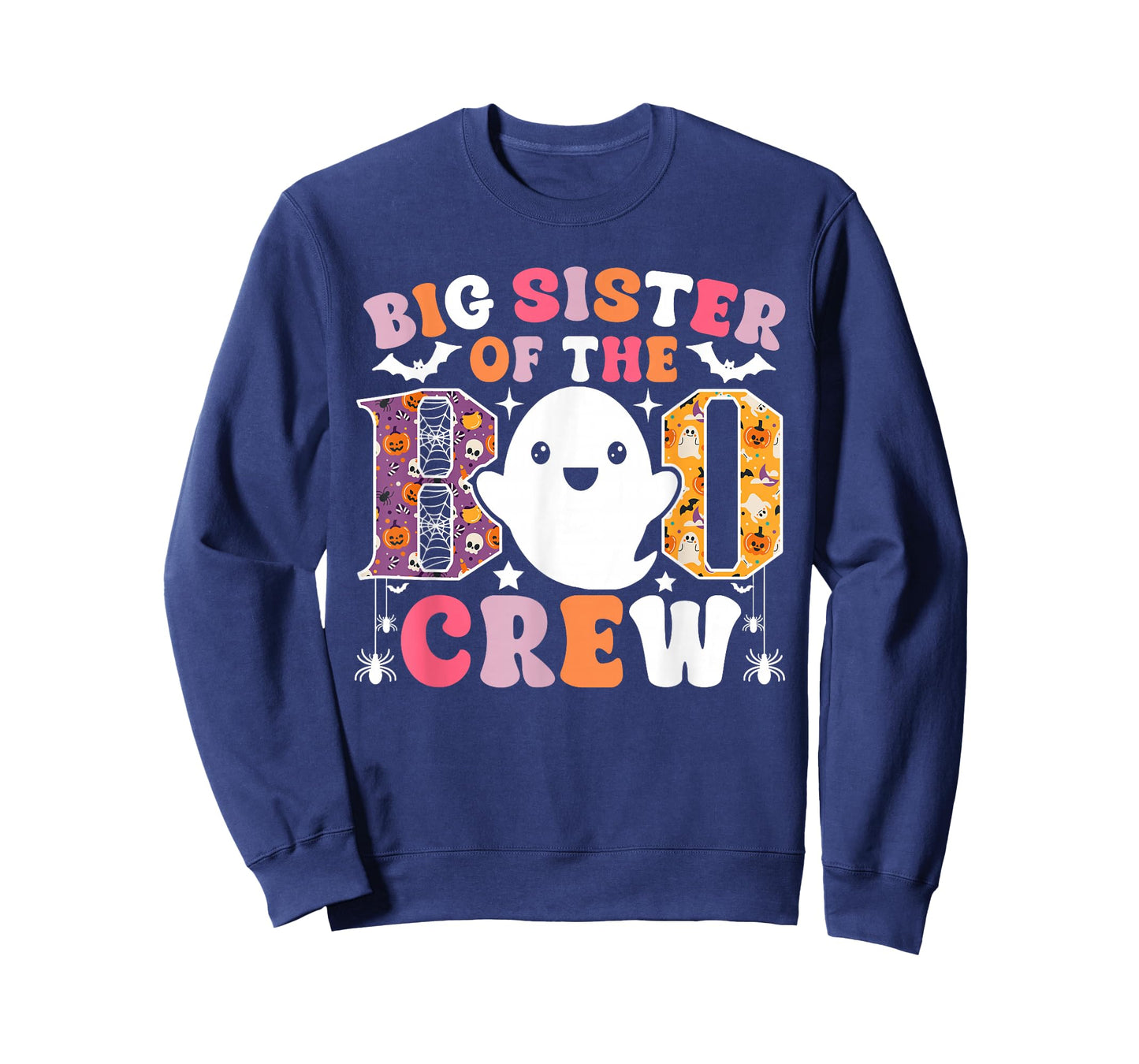 Big Sister of The Boo Crew Funny Ghost Halloween Costume T-Shirt