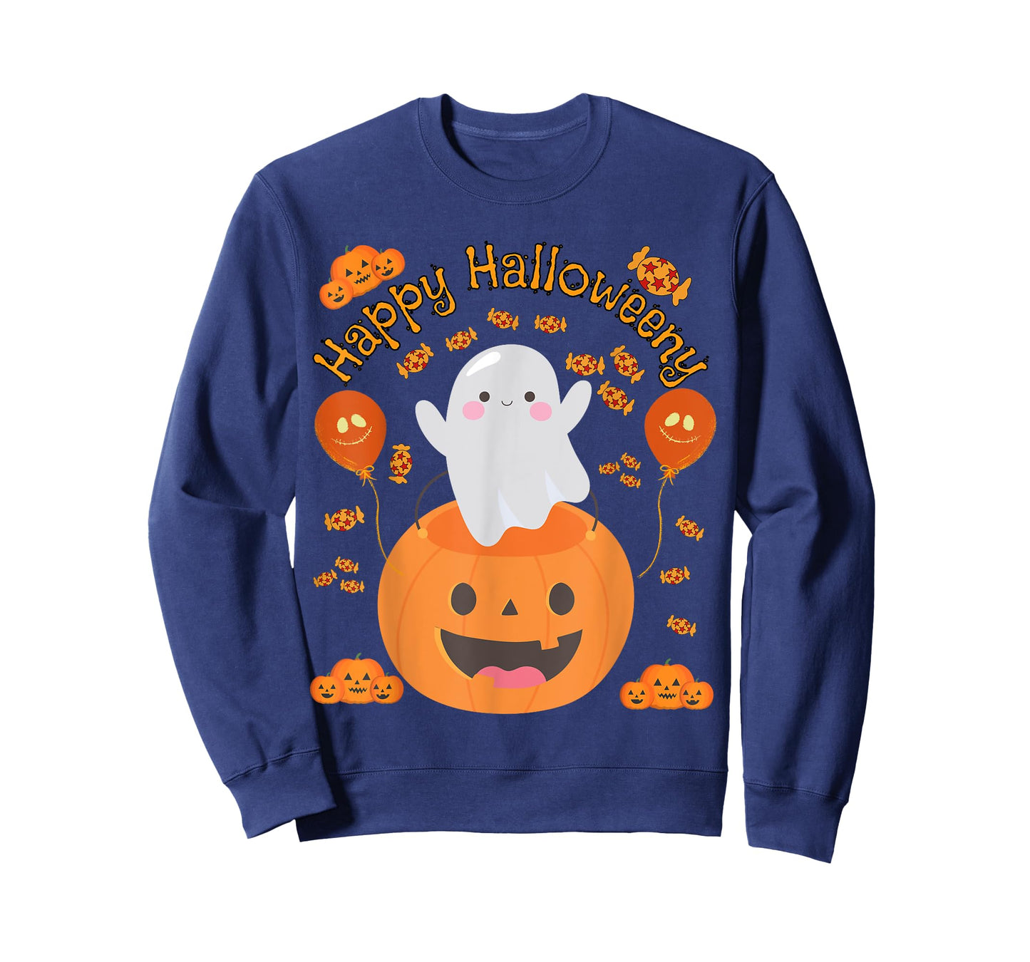 Happy Halloween -y Cute Boys and Girls Costume as a Ghost T-Shirt