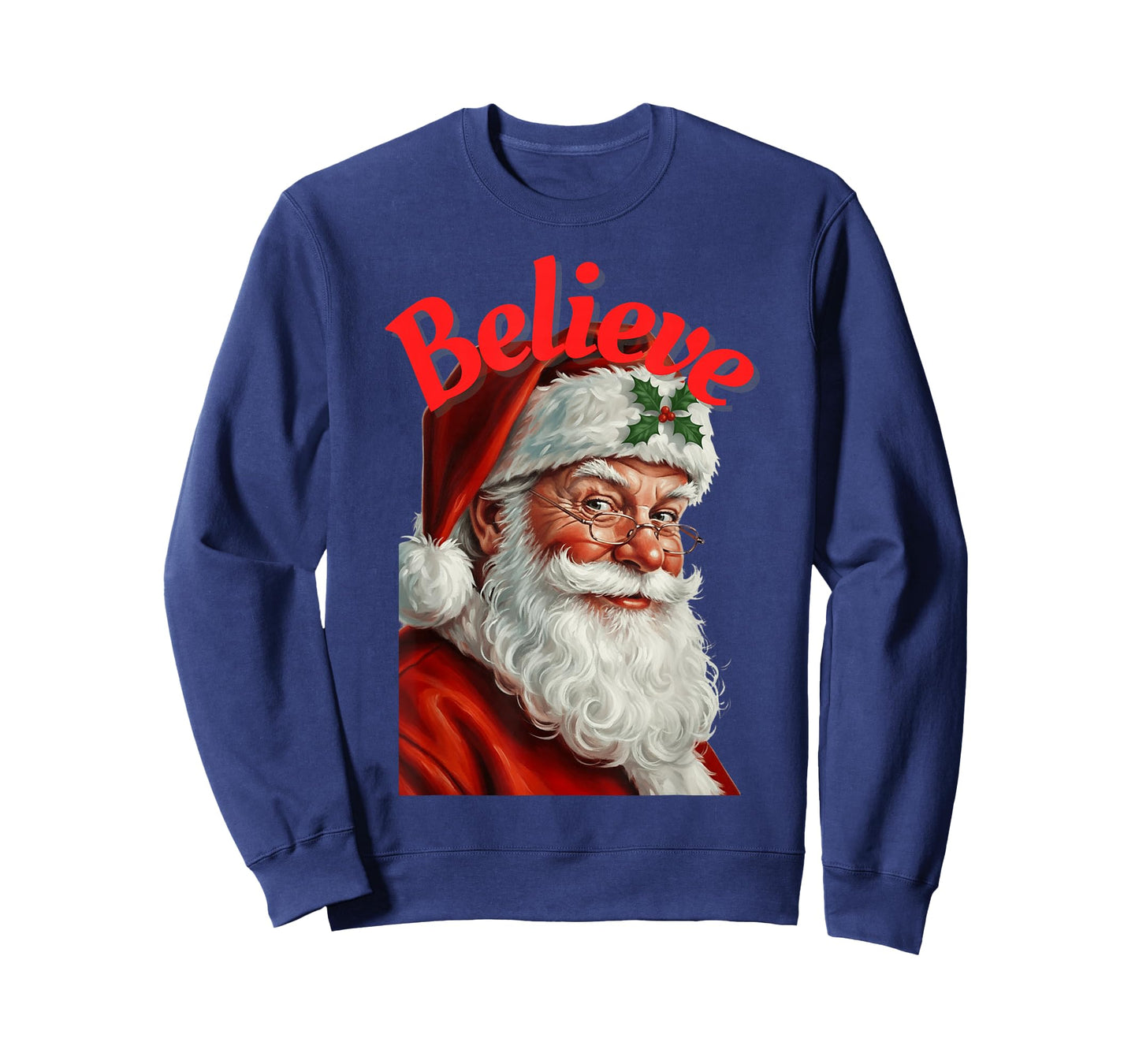 Smiling Santa Claus Believe T-Shirt