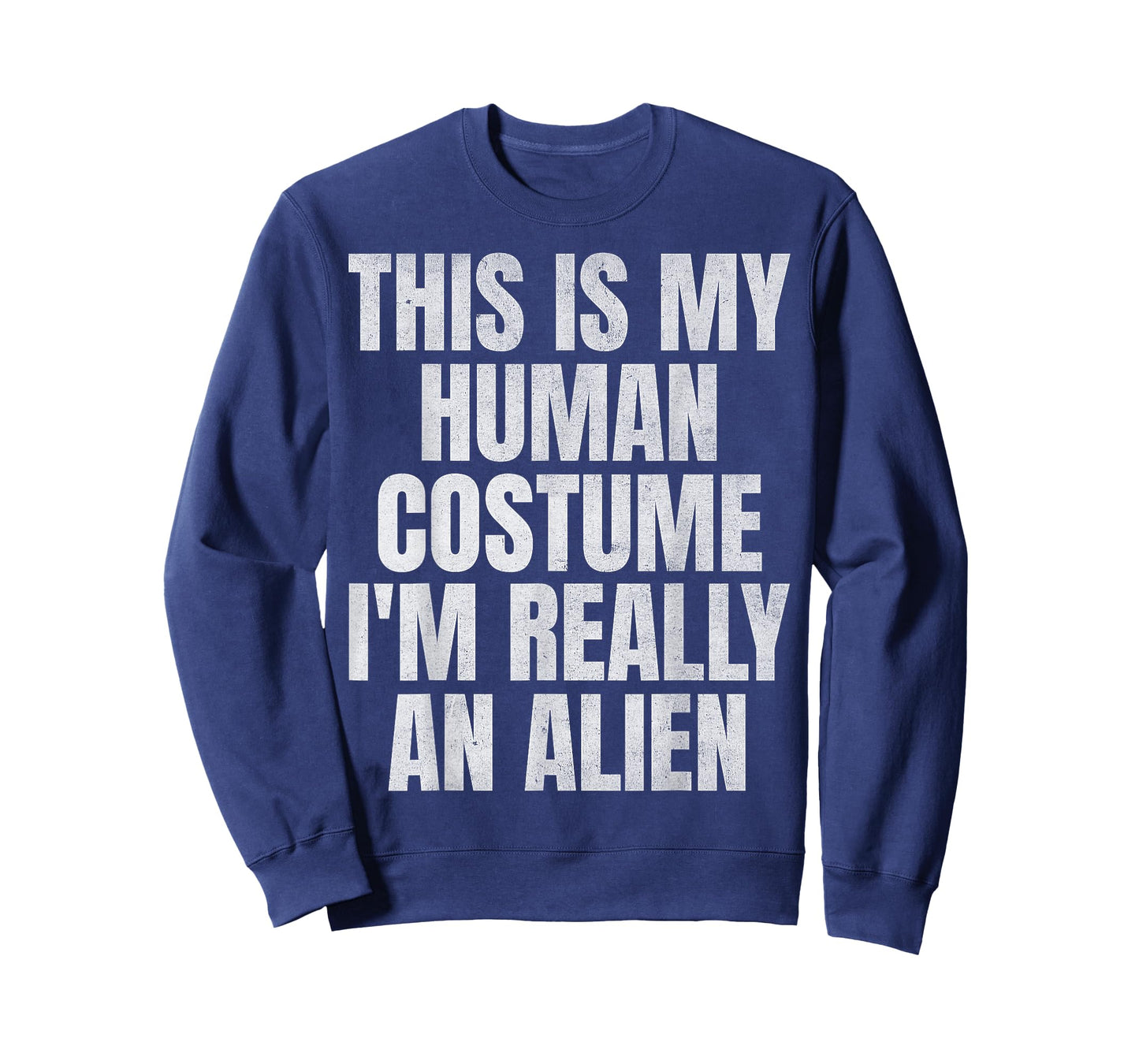 This Is My Human Costume Funny Lazy Halloween Alien Costume T-Shirt