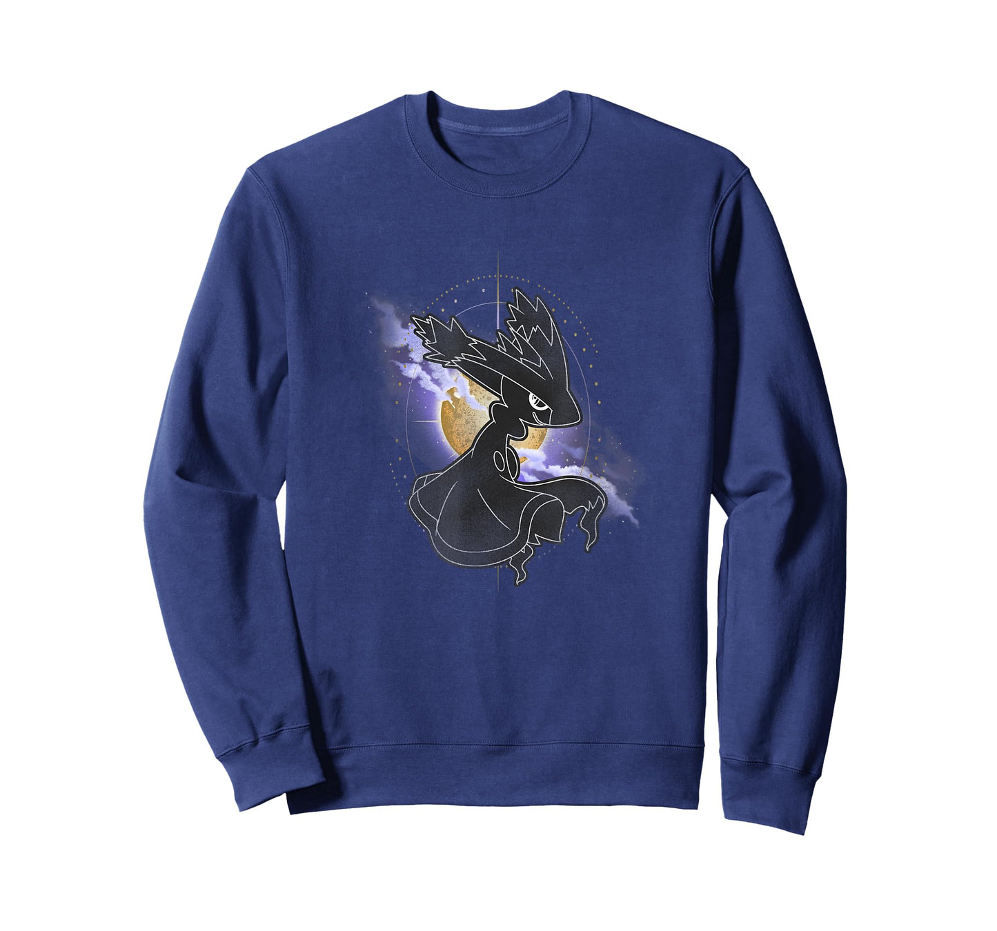 Pokémon Mismagius Dark Spooky Silhouette Moonlight Portrait T-Shirt