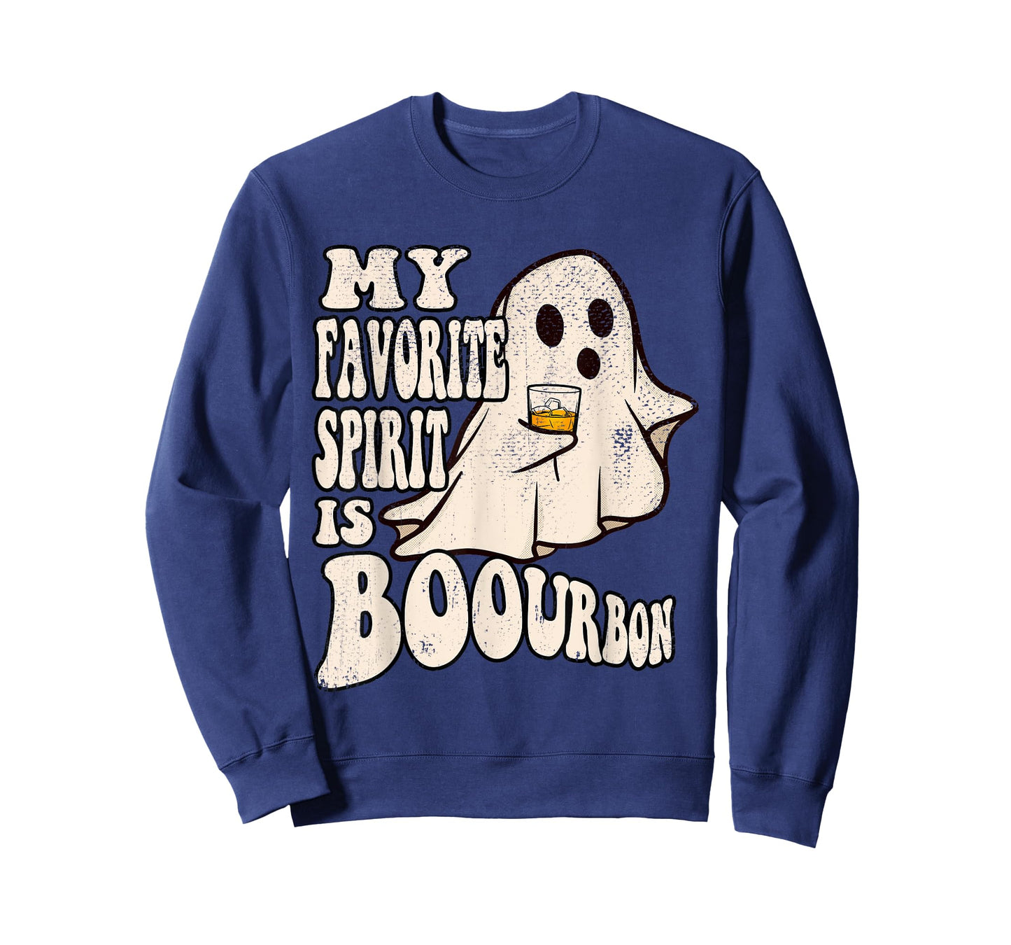 My Favorite Spirit is Boourbon Funny Ghost Halloween Costume T-Shirt
