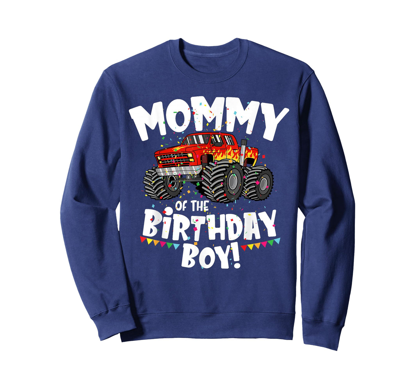 Funny Monster Truck Mommy Of The Birthday Boy Gift For Her T-Shirt