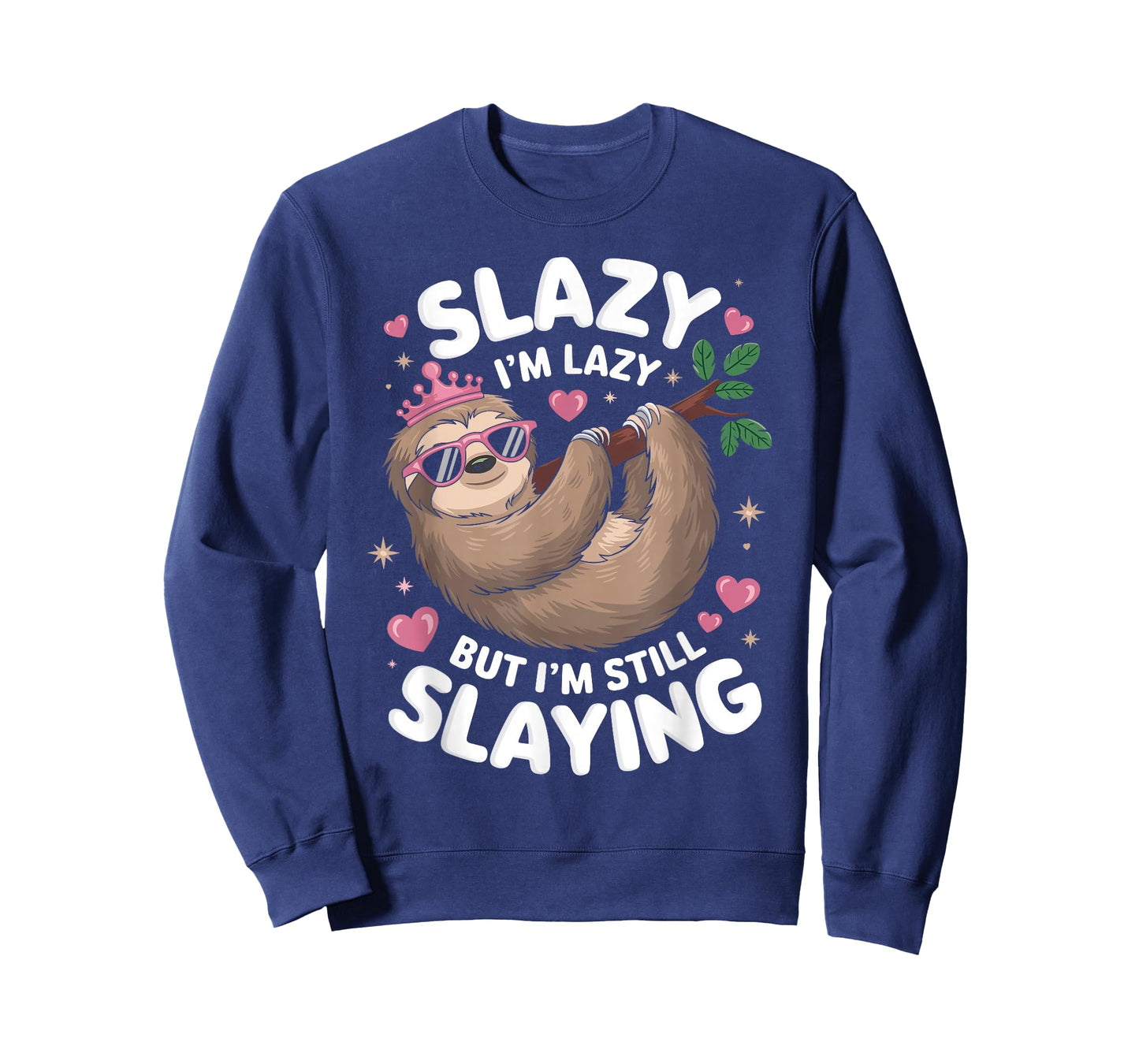 Cute Tween Girl Funny Animal Sloth Slay Meme Trendy Slazy T-Shirt