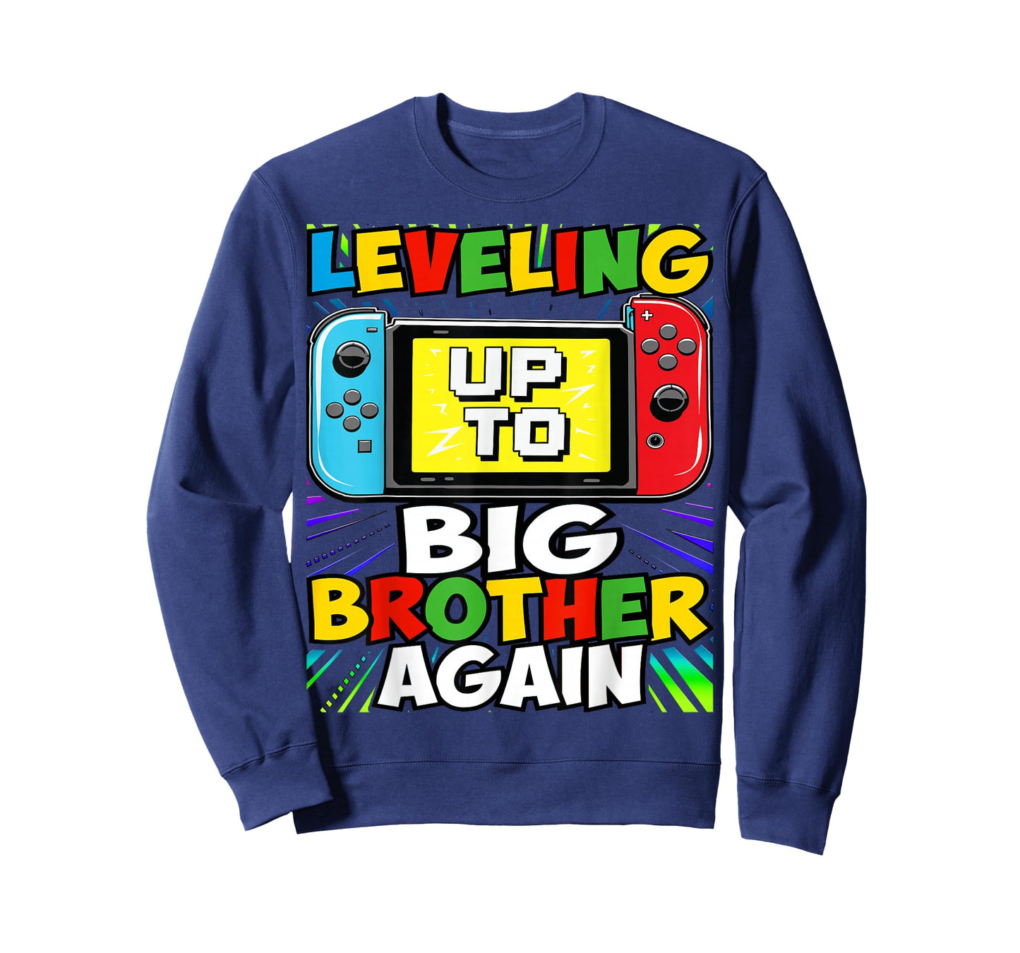 Funny Leveling Up To Big Brother Again Big Bro Gaming Gifts T-Shirt