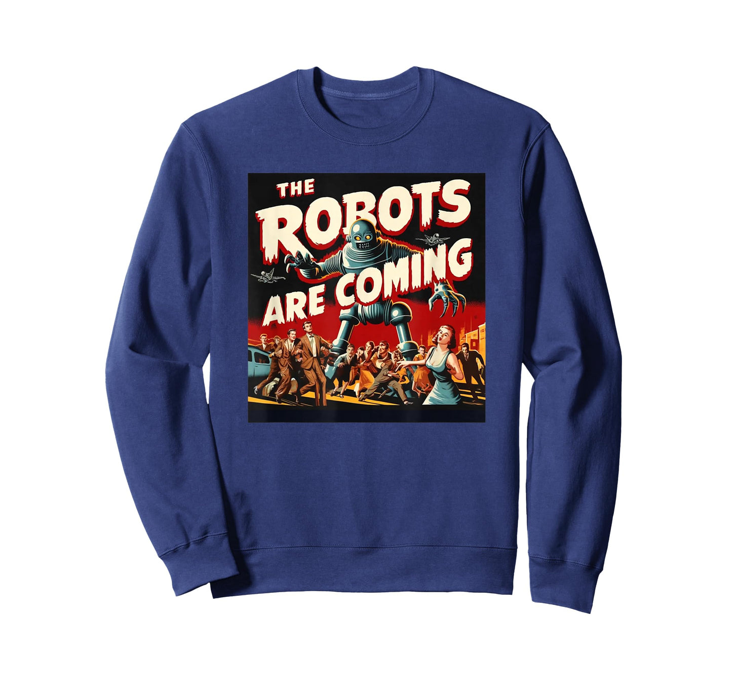 The Robots are Coming - Classic 50s Horror Design T-Shirt