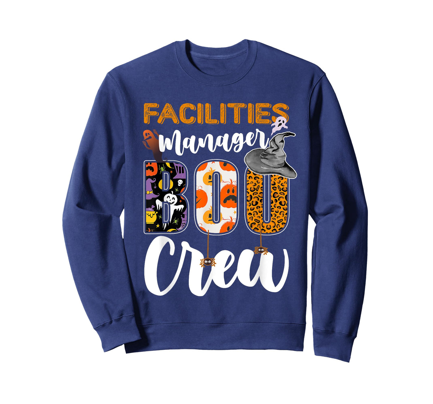Facilities Manager Boo Crew Halloween Matching Administrator T-Shirt