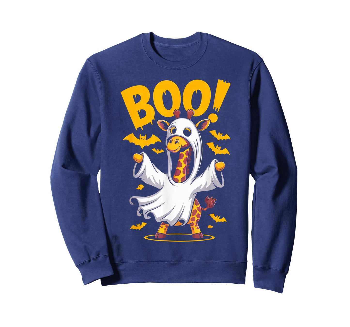 Funny Giraffe Ghost Costume Boo Halloween Outfit Gifts T-Shirt