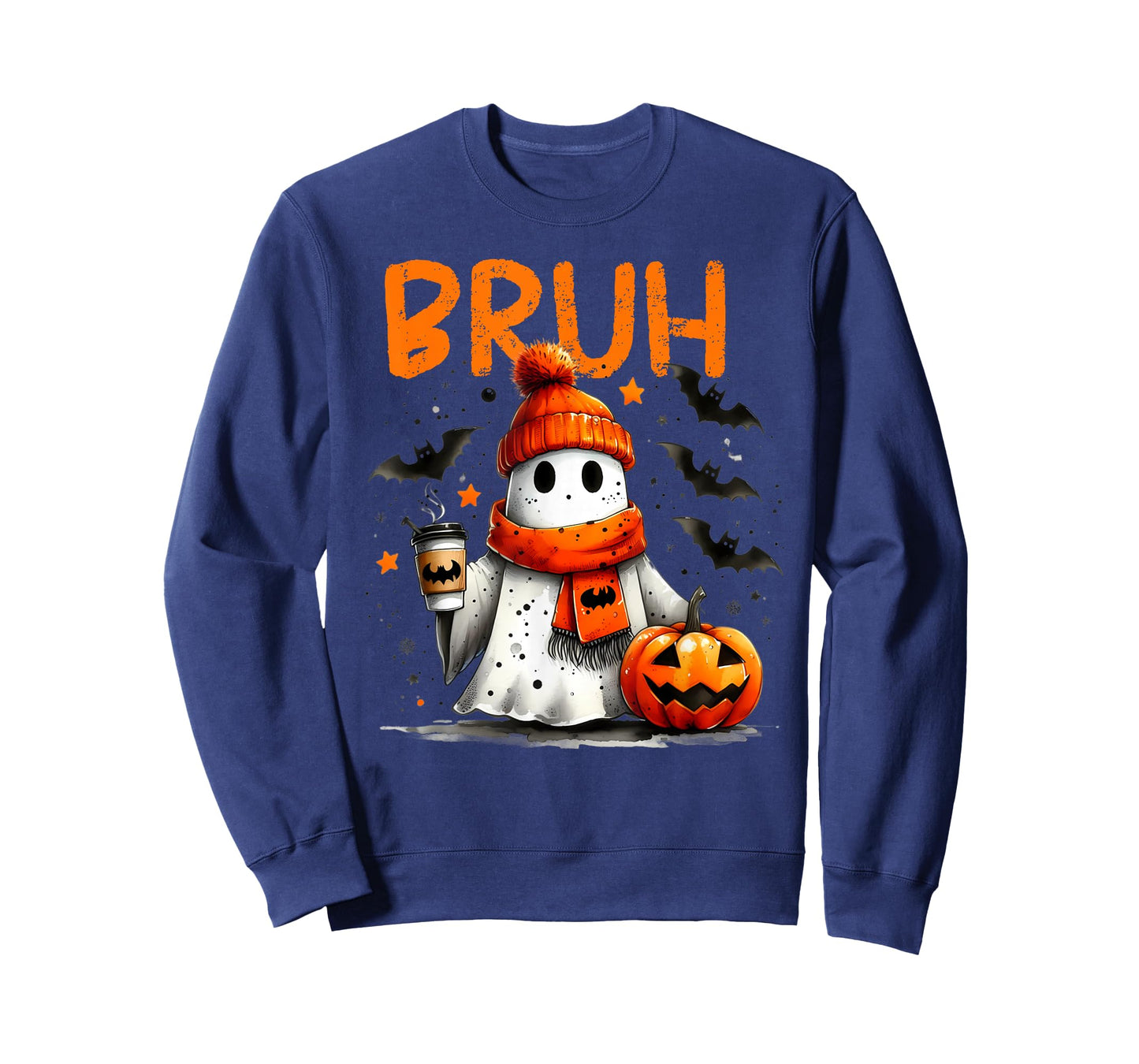 Halloween Bruh Crew Boo Ghost Kid Girl Boy Toddler Funny Bro T-Shirt