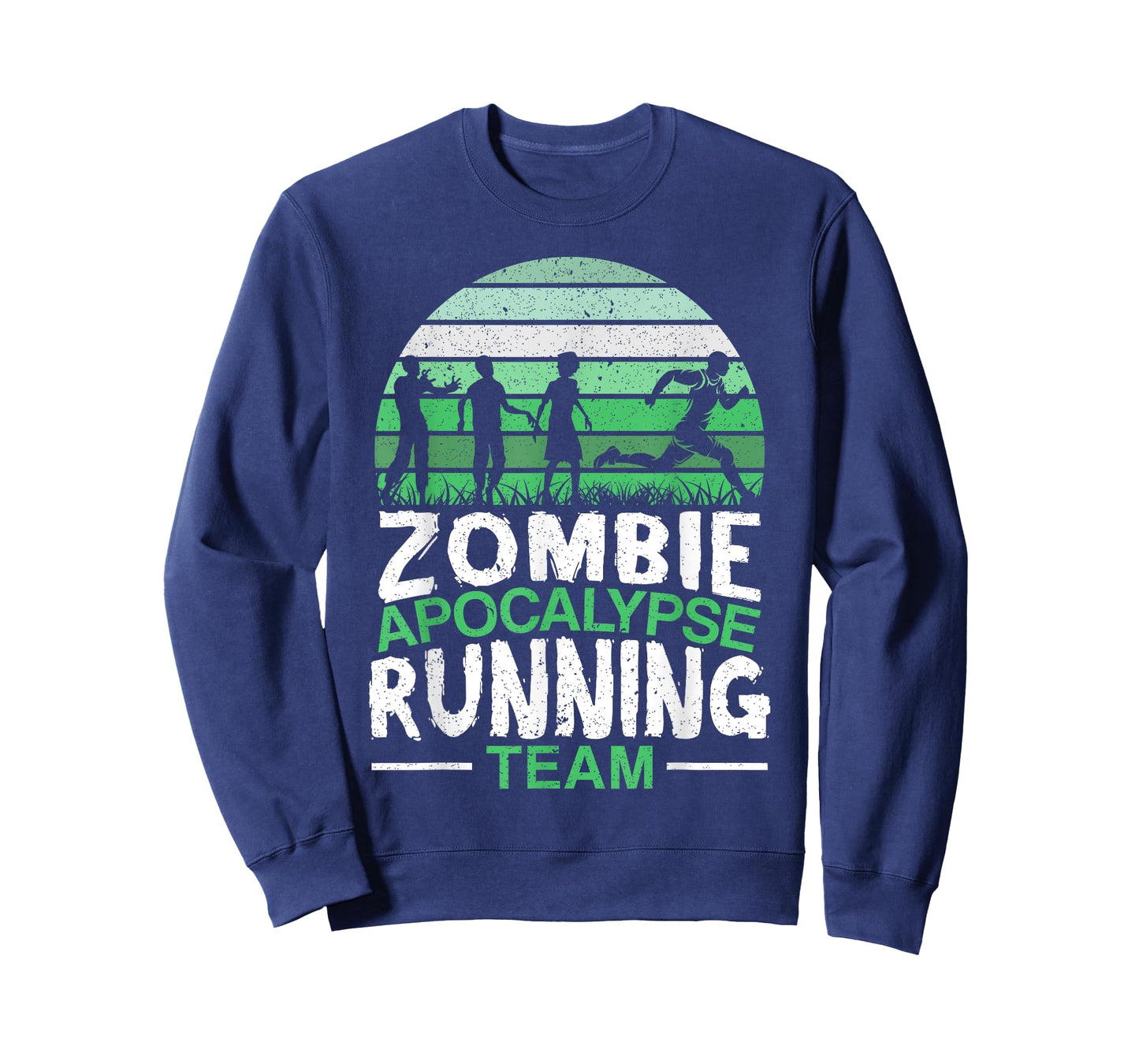 Zombie Apocalypse Running Team Halloween Trick Or Treat T-Shirt