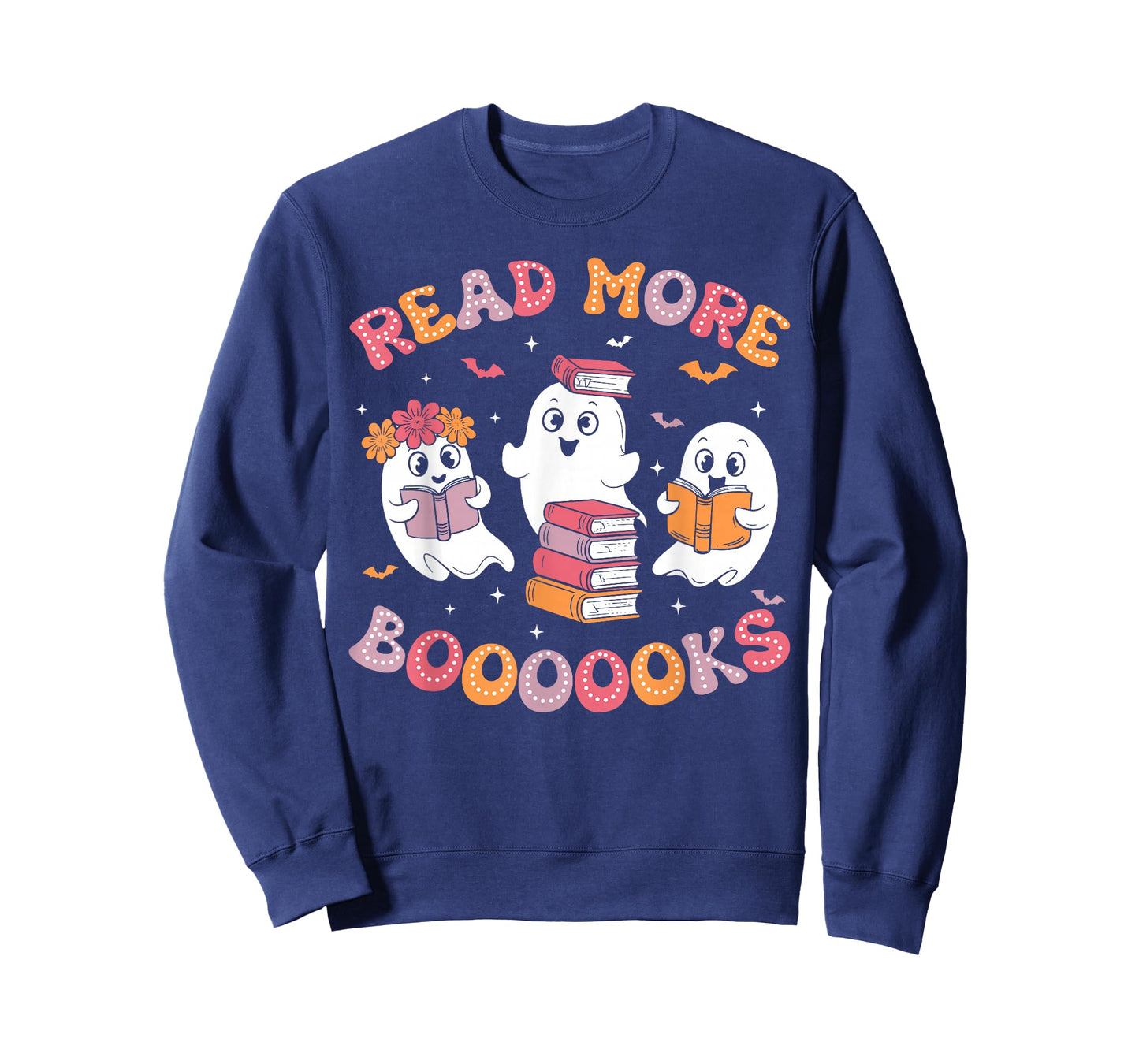 Cute Ghost Book Read More Books Funny Teachers Halloween T-Shirt