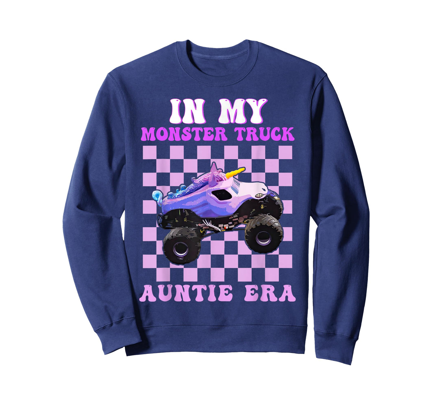 In My Monster Truck Auntie Era Funny Aunt Monster Truck T-Shirt