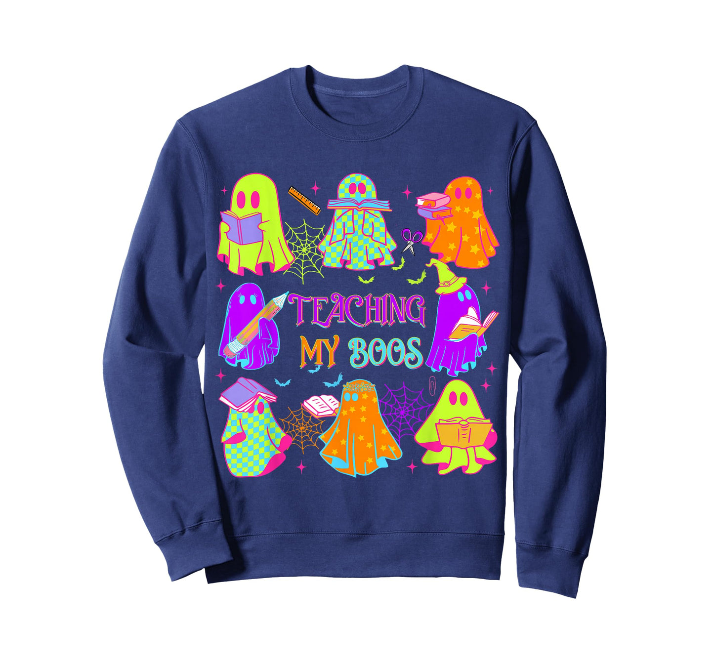 Teaching My Boos Ghost Halloween Teacher Spooky Season Women T-Shirt